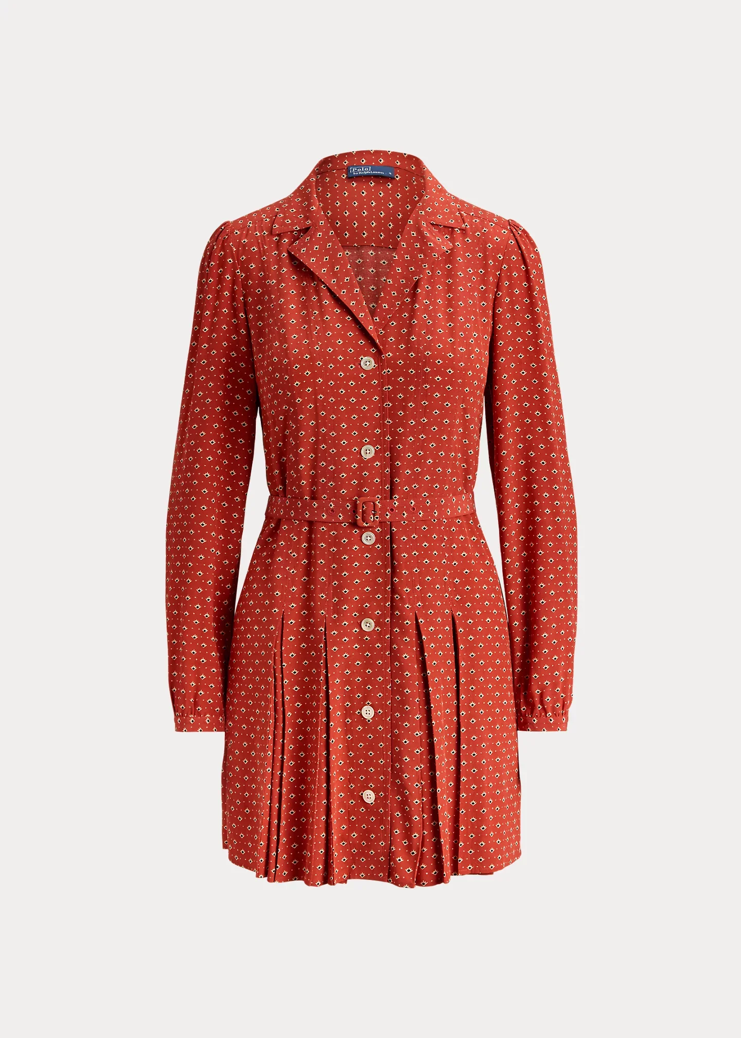 Silk Mini Shirtdress - 1