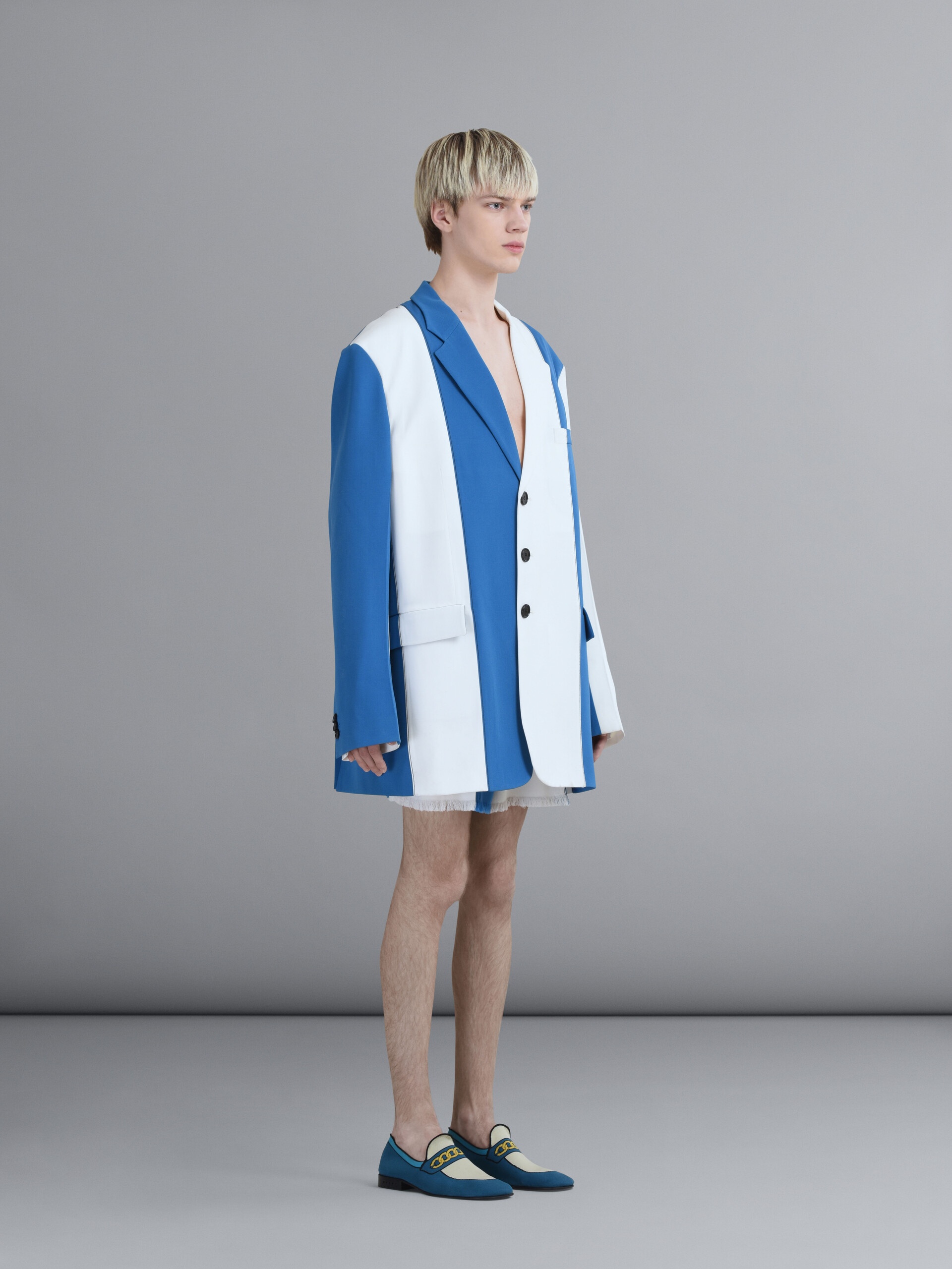 GRAIN DE POUDRE WOOL LONG BLAZER - 6