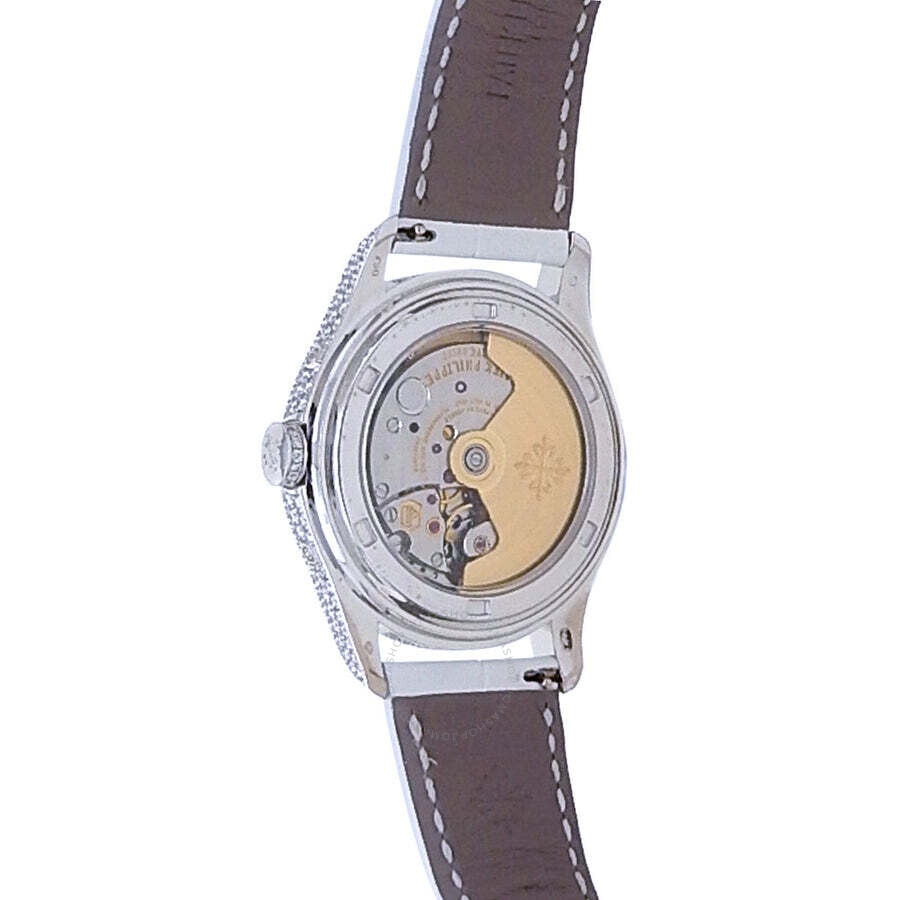 Pre-owned Patek Philippe Complications Annual Calendar Automatic Moon Phase Diamond Ladies Watch 493 - 5