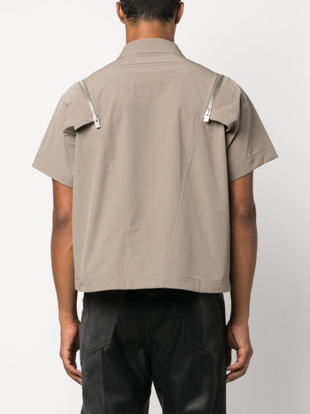 Anophyte detachable-sleeve boxy shirt - 4