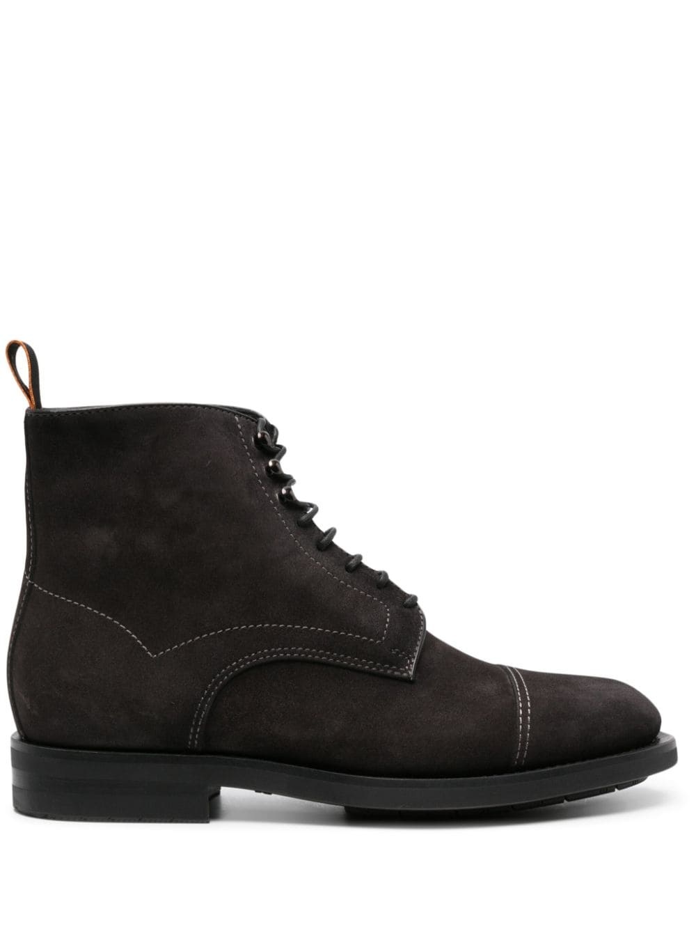 suede lace-up boots - 1