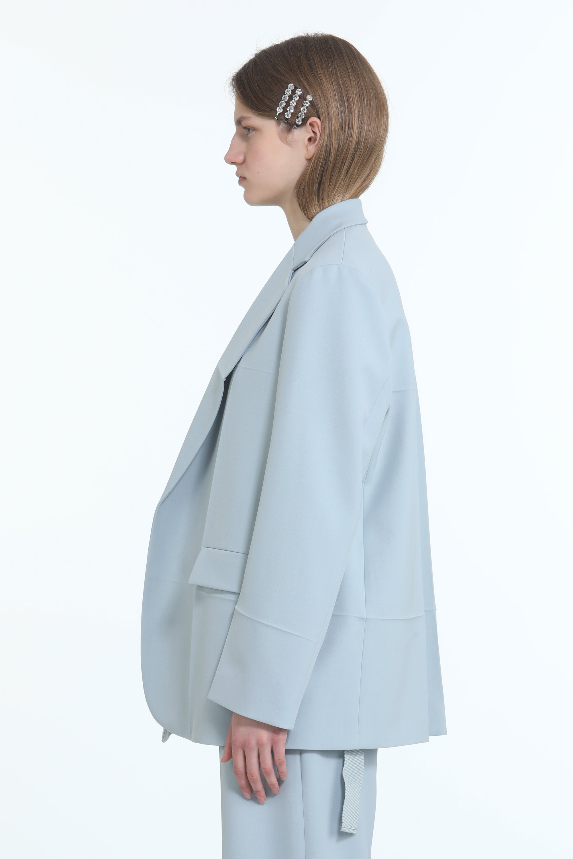 OVERSIZED BLAZER WITH SHOULDER PADS - 3
