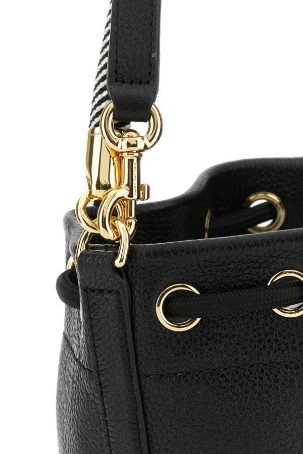 Black leather The Bucket bucket bag - 4