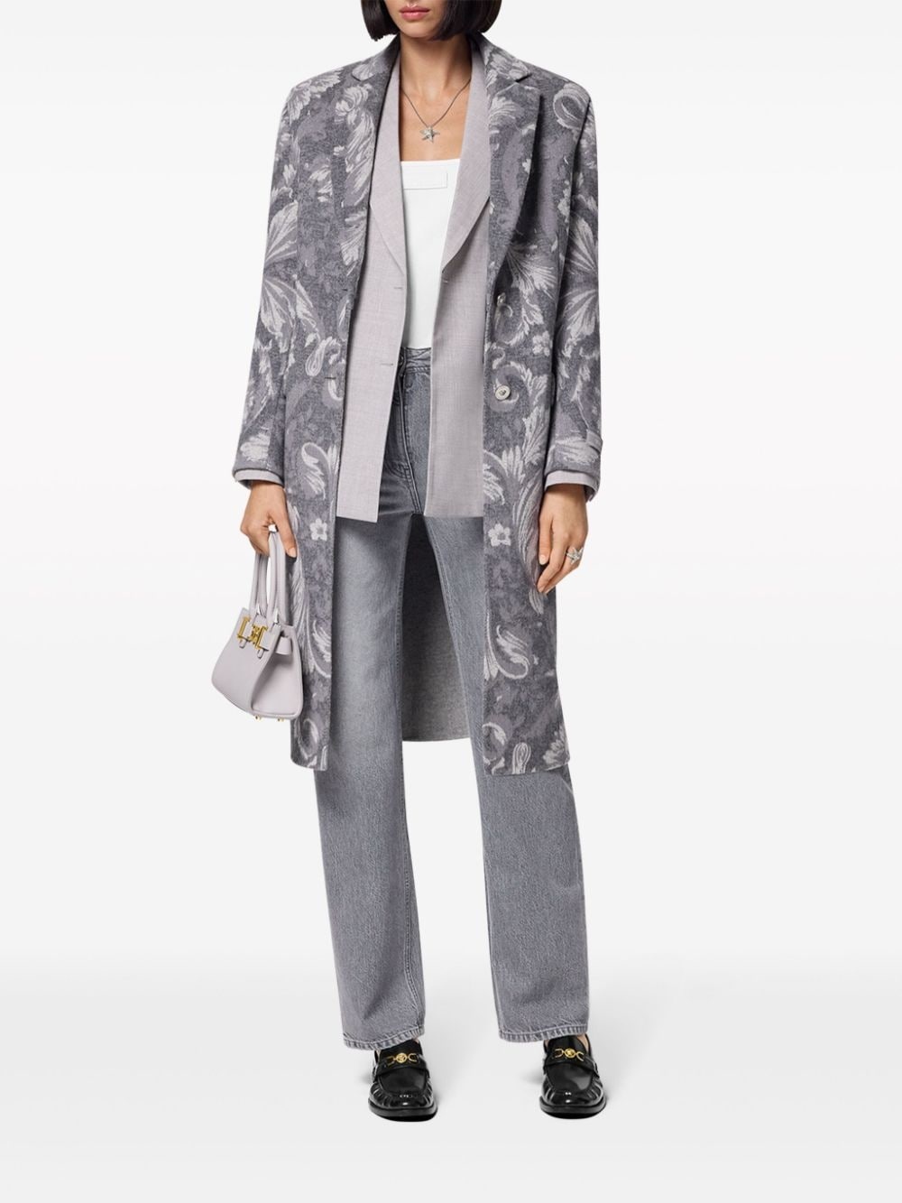 Barocco cashmere-blend coat - 2