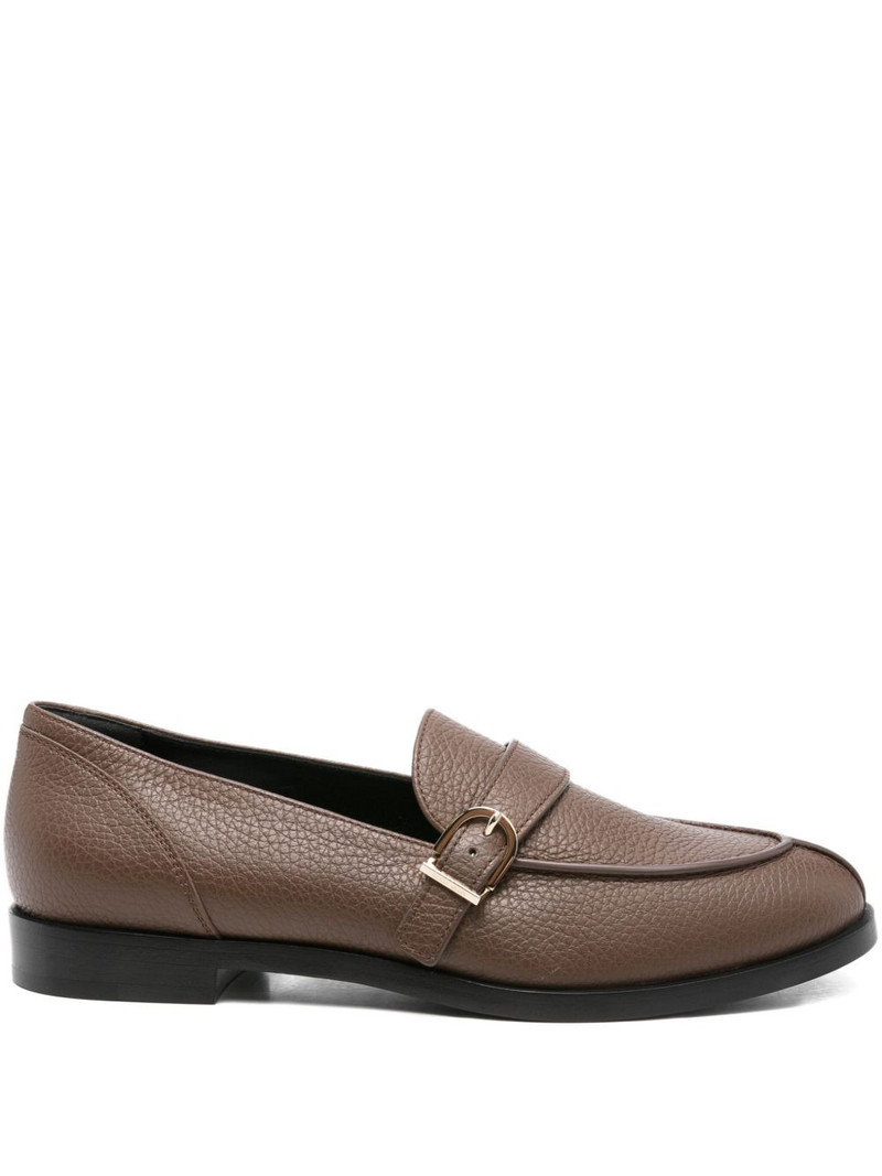 buckle-detail leather loafers 1