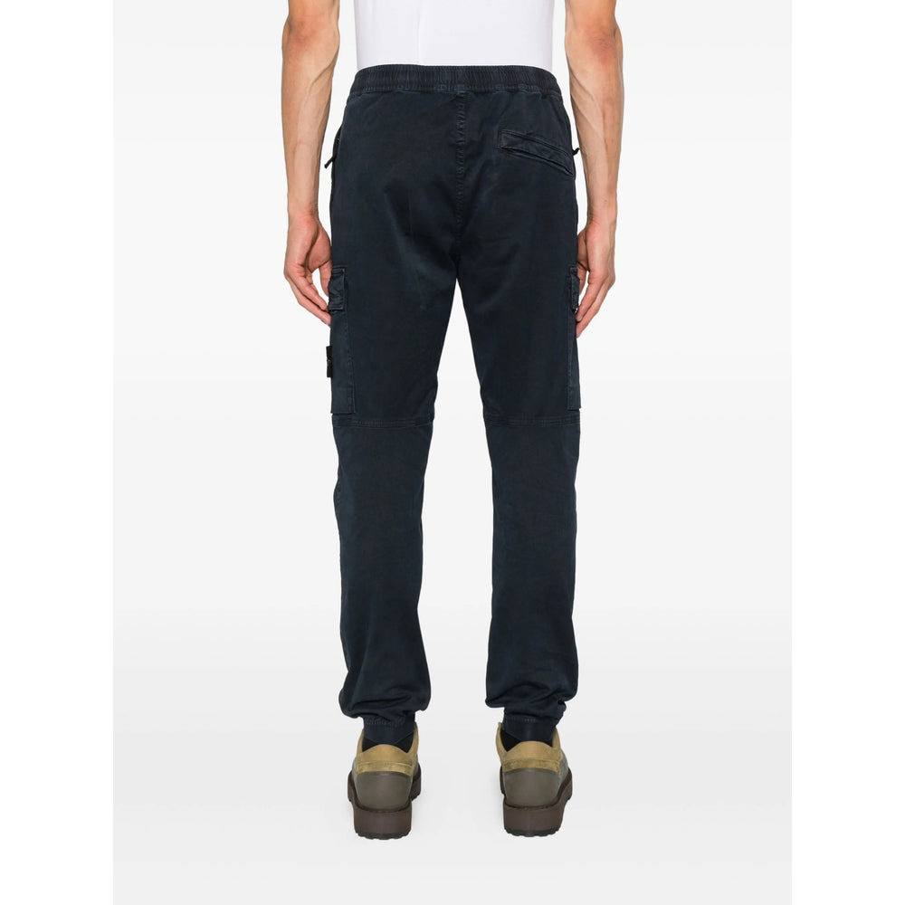 Stone Island Blue Trousers - Tapered Trousers Men - 2