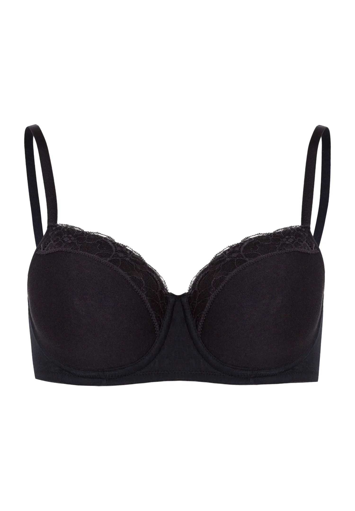 Cotton Lace Spacer T-Shirt Bra - 1