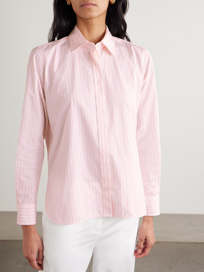 Striped Cotton-poplin Shirt 4