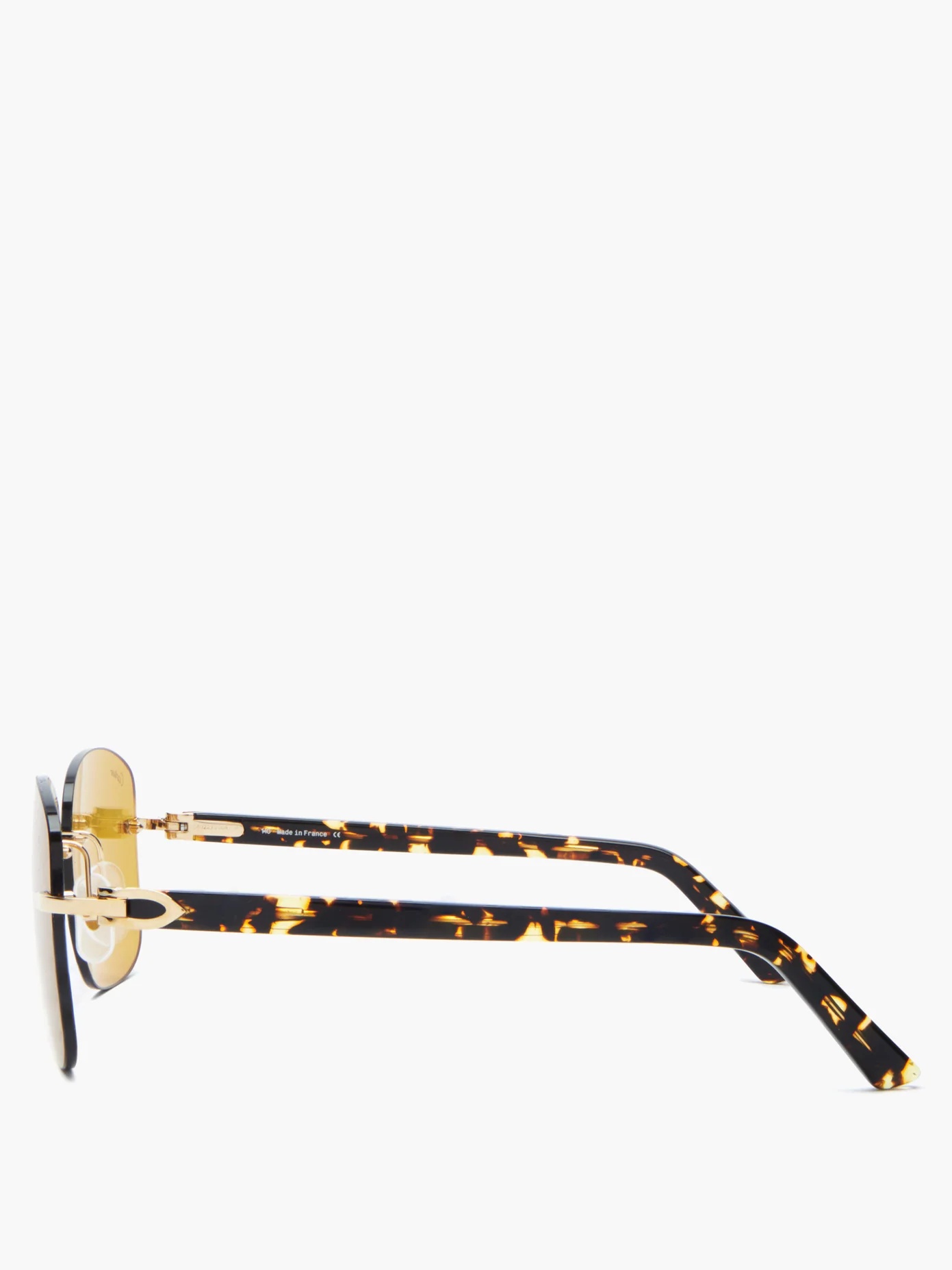 C Décor rimless square acetate sunglasses - 3