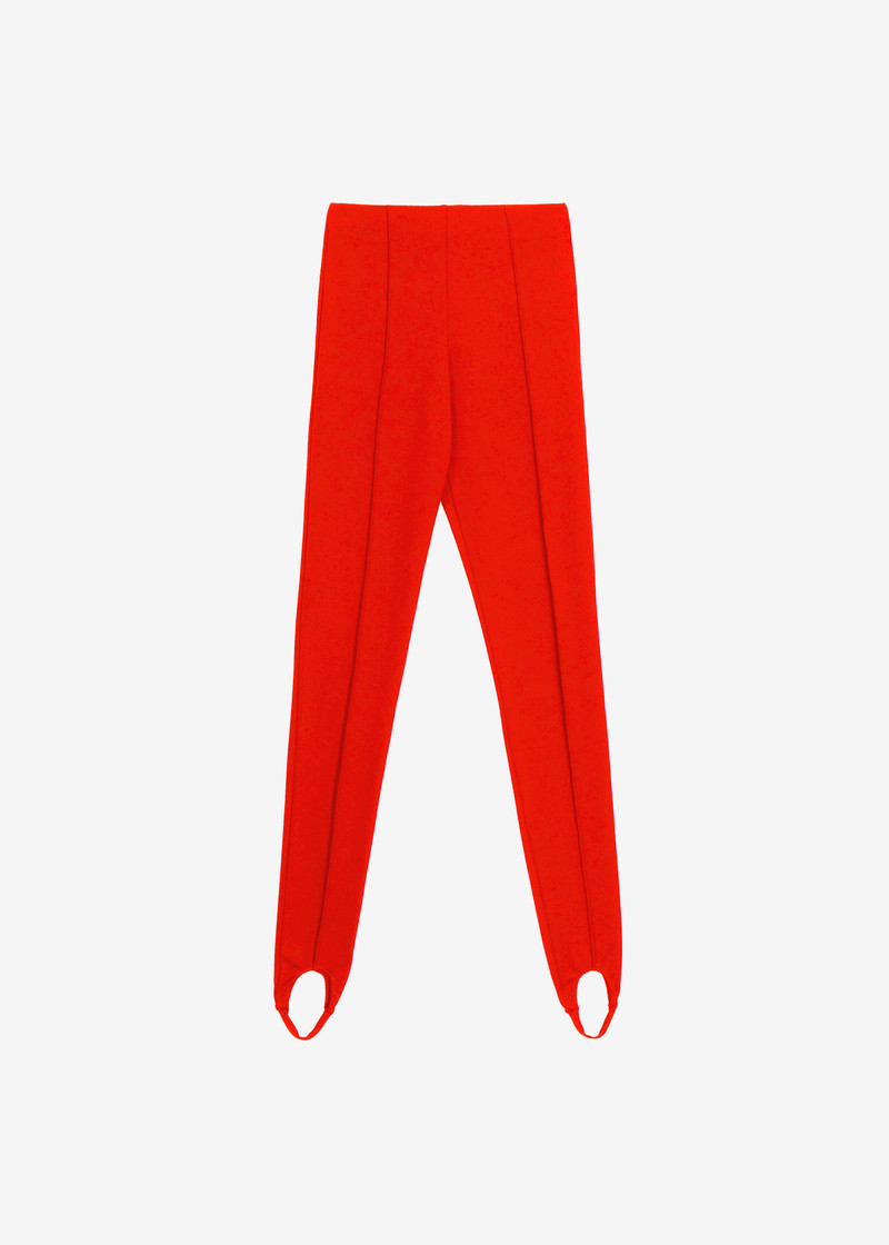 Caserta Stirrup Leggings - Red 1