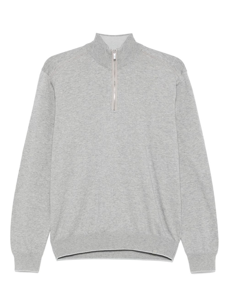 mélange-effect sweatshirt 1