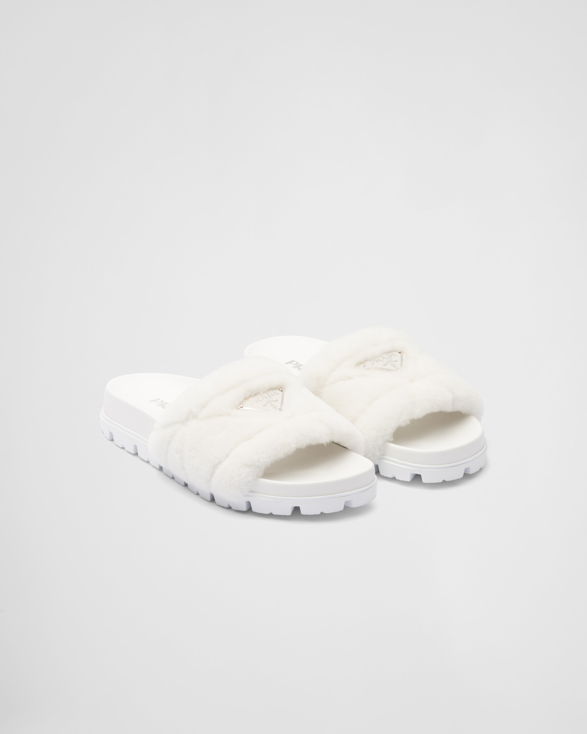 Shearling slides - 1