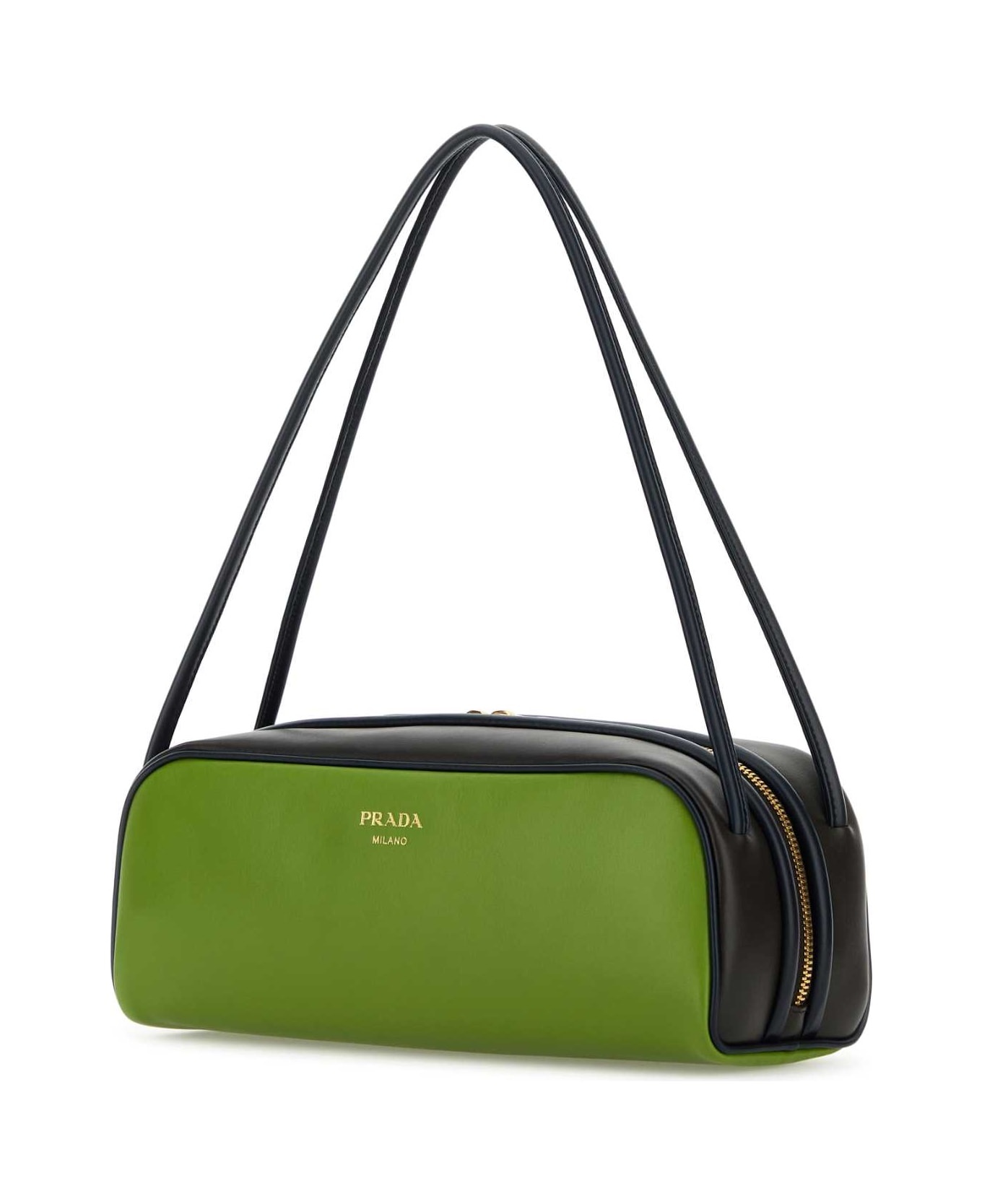 Green Leather Shoulder Bag - 2