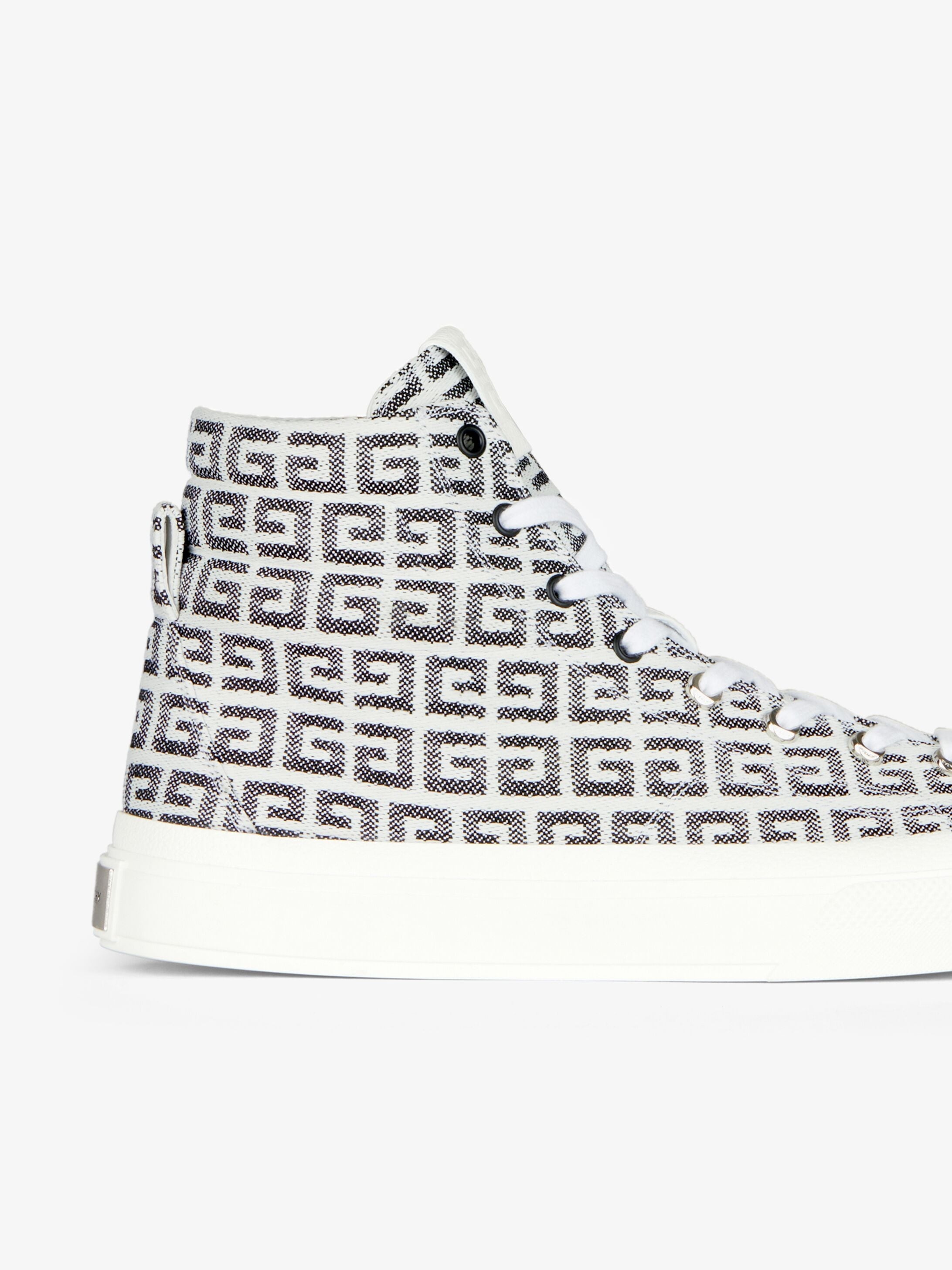 CITY HIGH TOP SNEAKERS IN 4G JACQUARD - 6