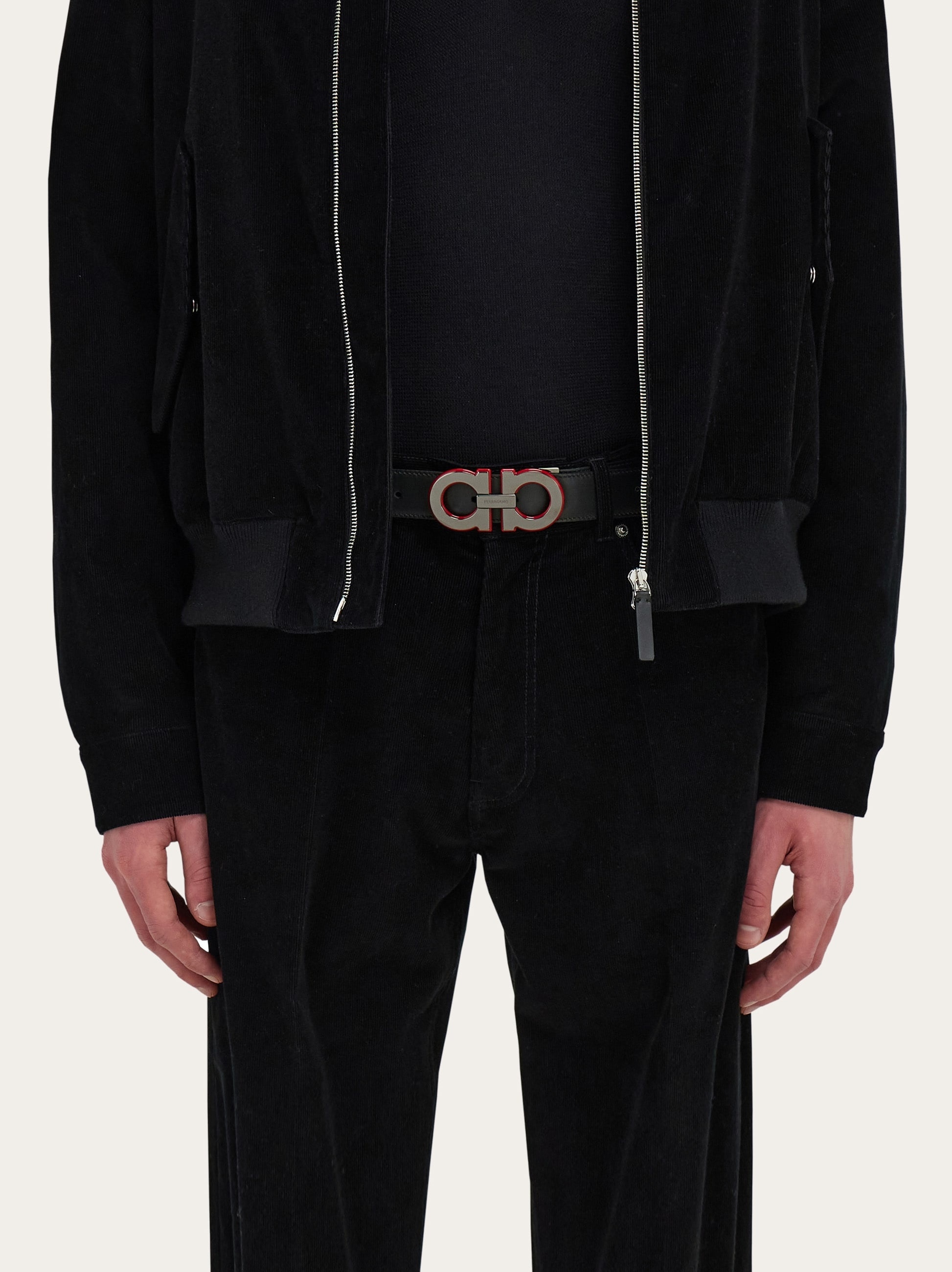 Reversible and adjustable Gancini belt - 4