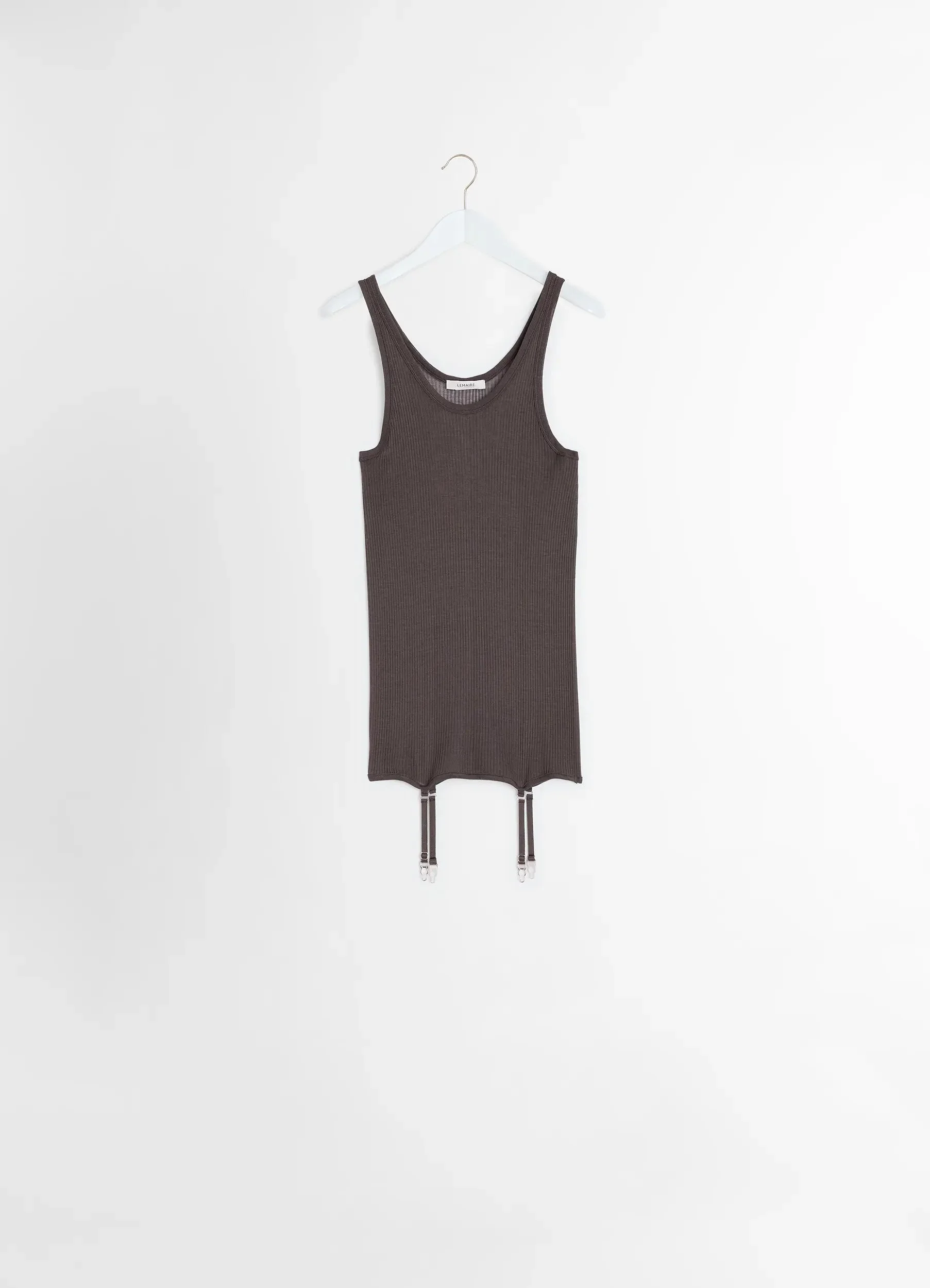 SEAMLESS RIB TANK TOP WITH SUSPENDERS - 1