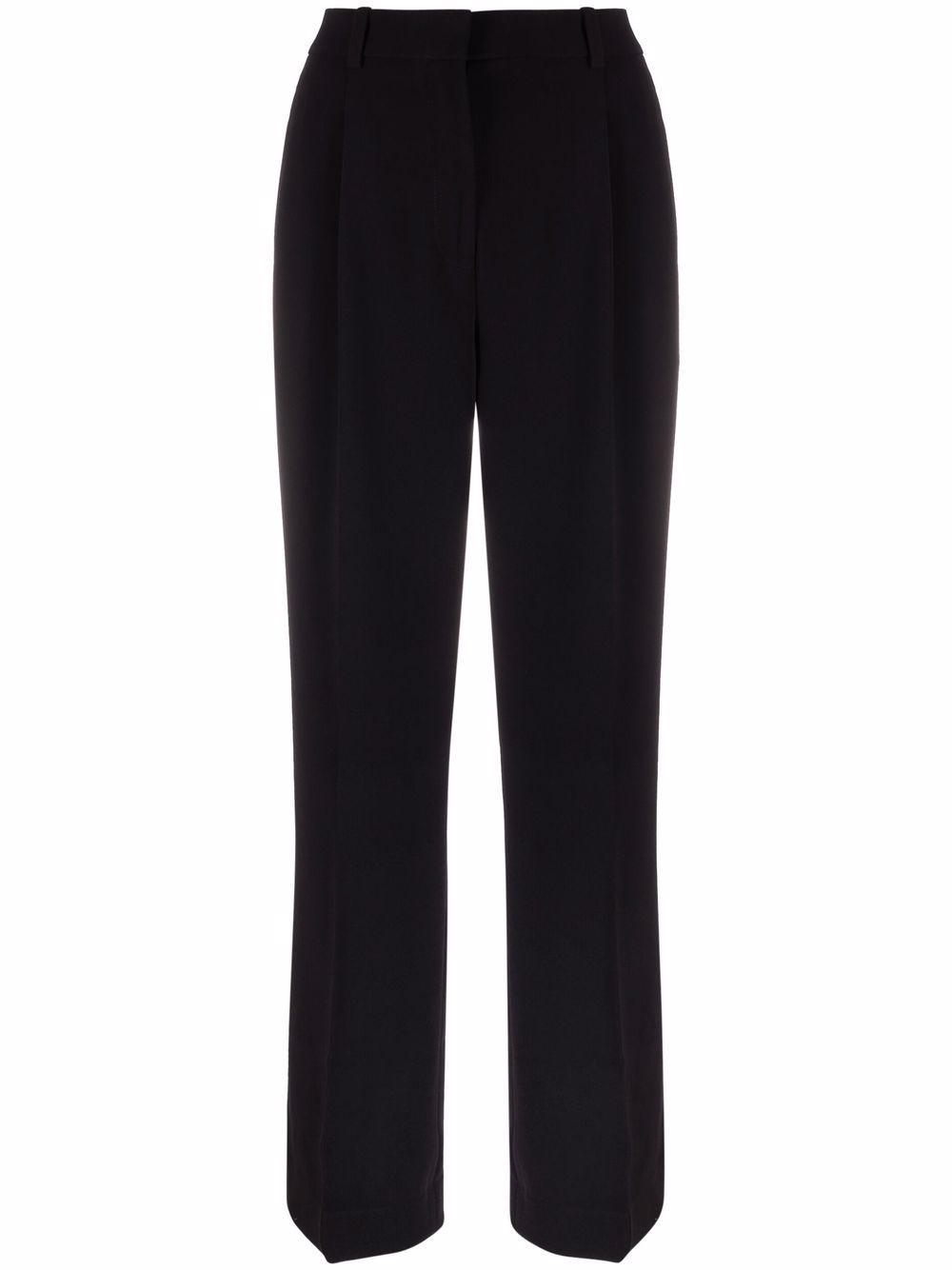 straight-leg pleated trousers - 1