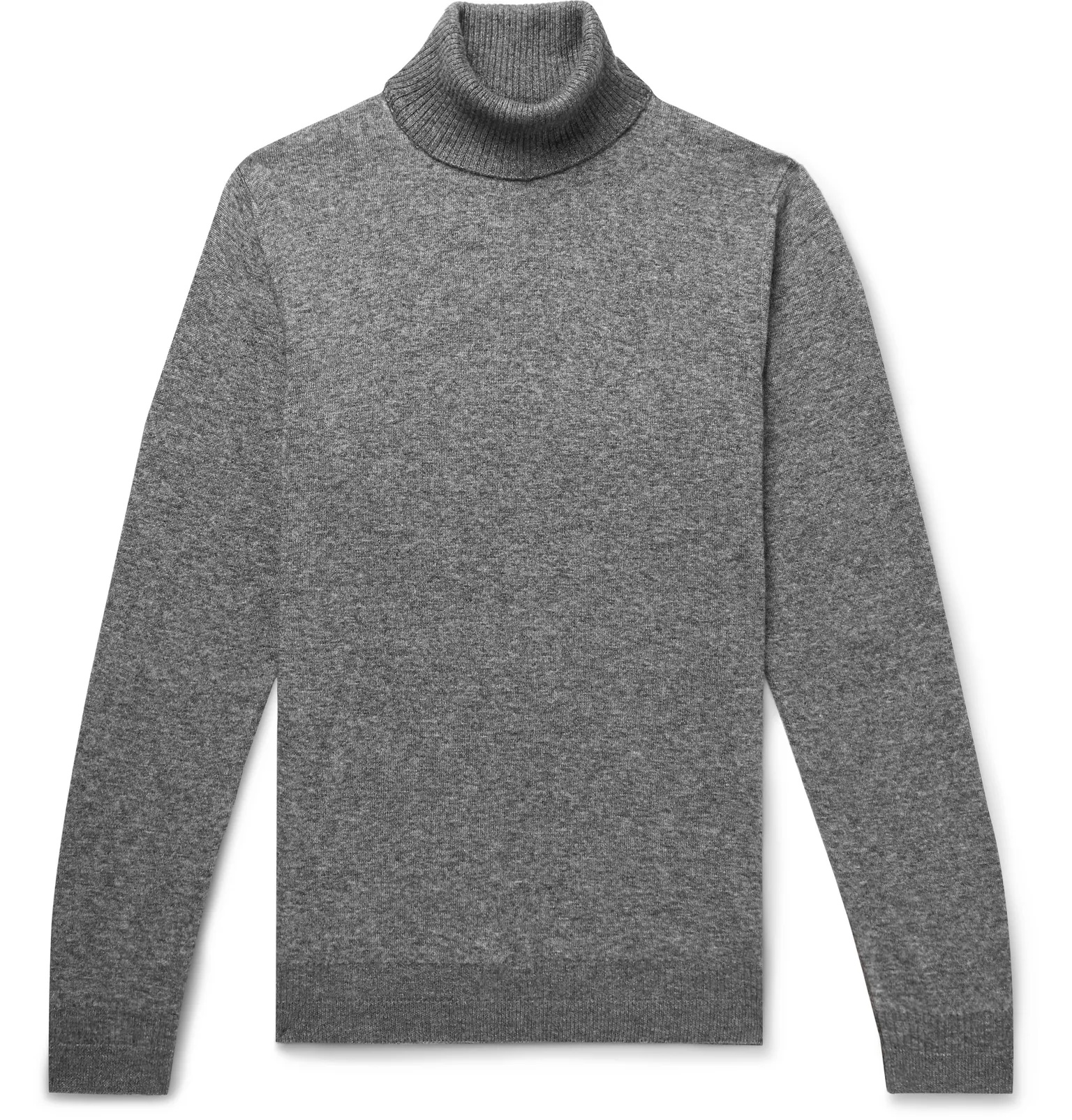 Mélange Cashmere and Silk-Blend Rollneck Sweater - 7