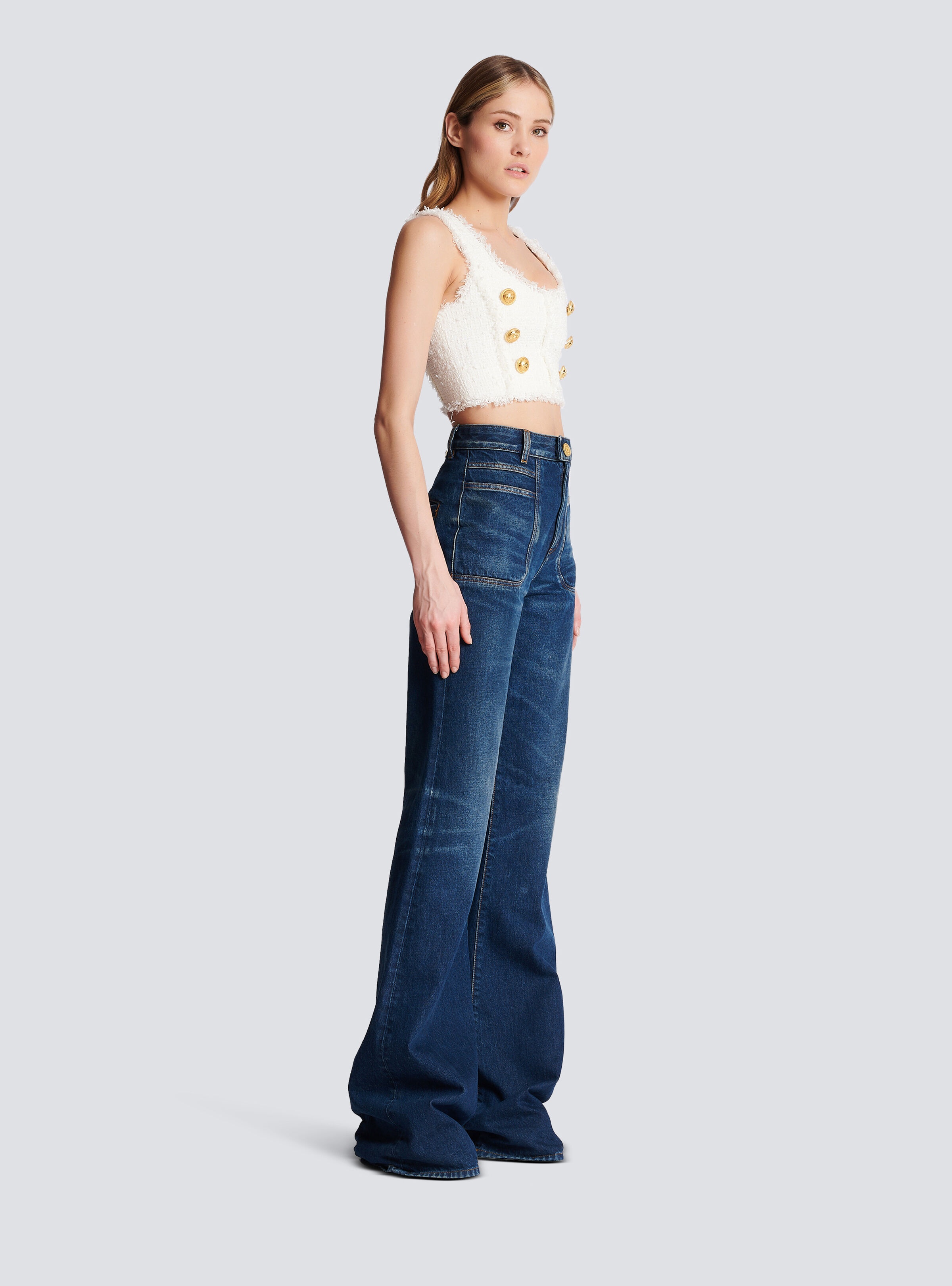 Tweed crop top - 3
