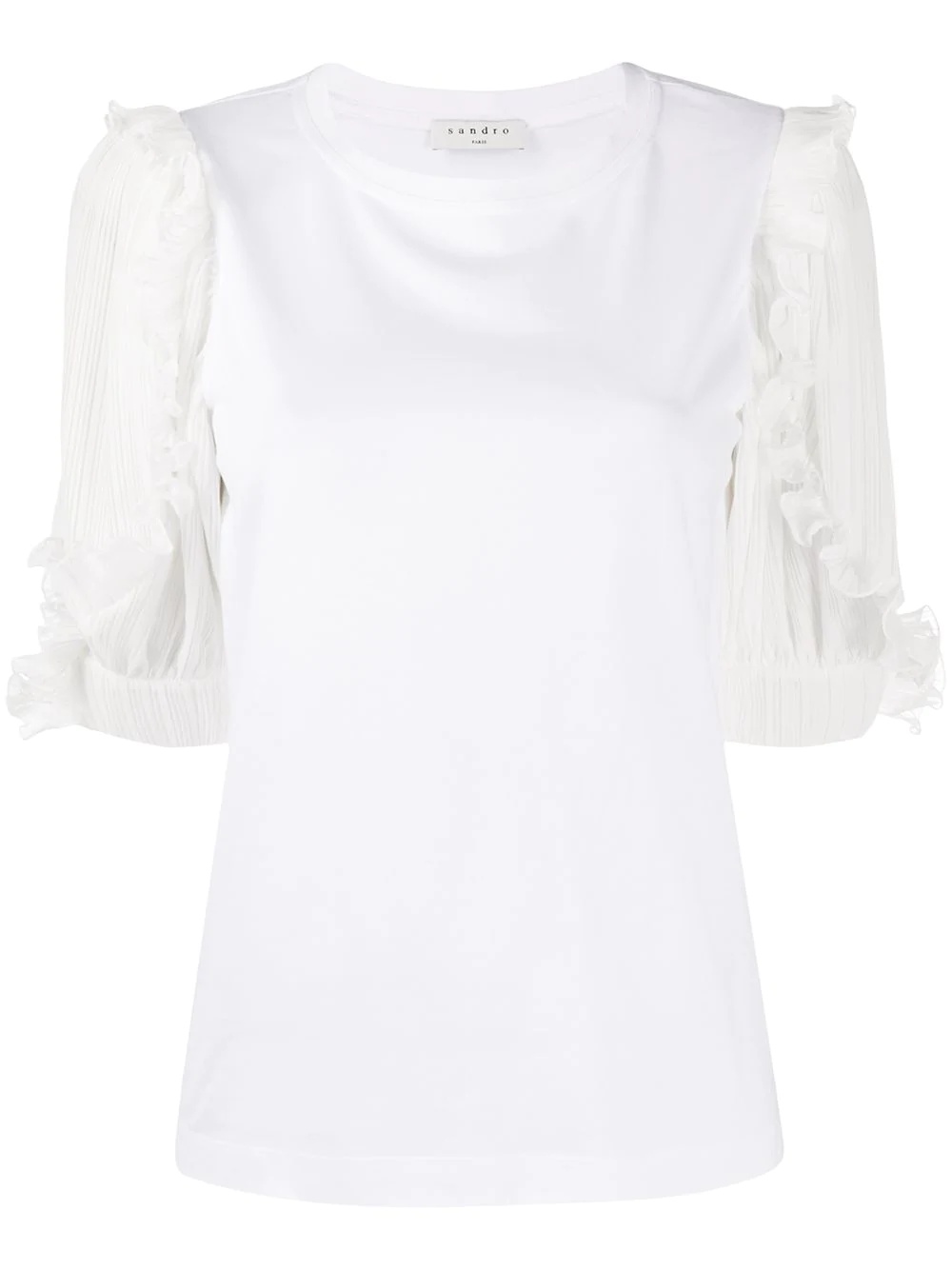 puff-sleeve T-shirt - 1