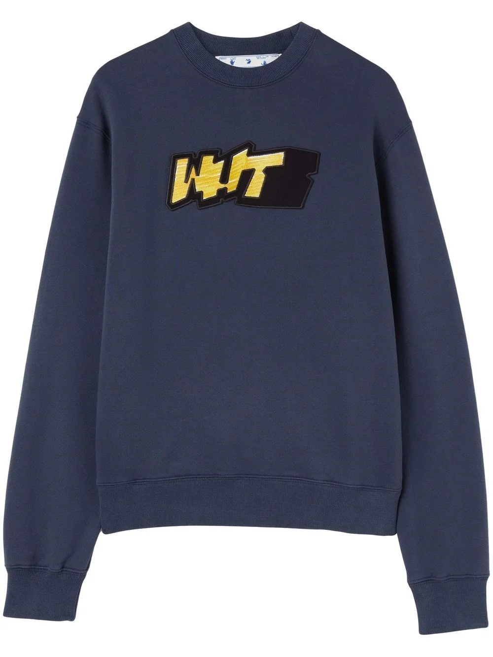 logo-print crew neck sweatshirt - 1