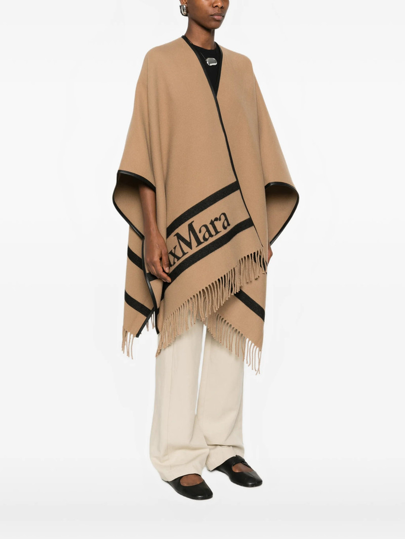 Max Mara Max Mara Logo Fringed Cape outlook