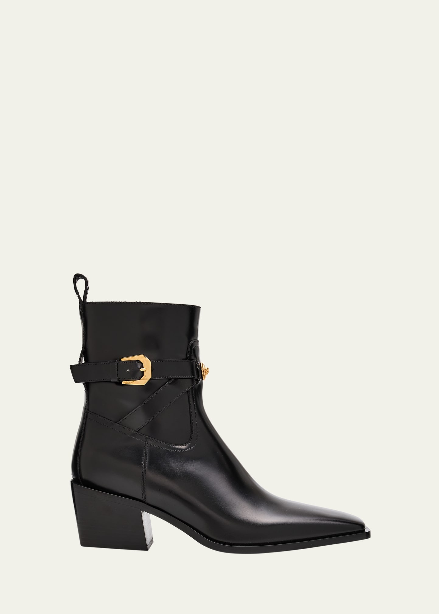 Men's Angelo Leather Zip Ankle Boots - 1