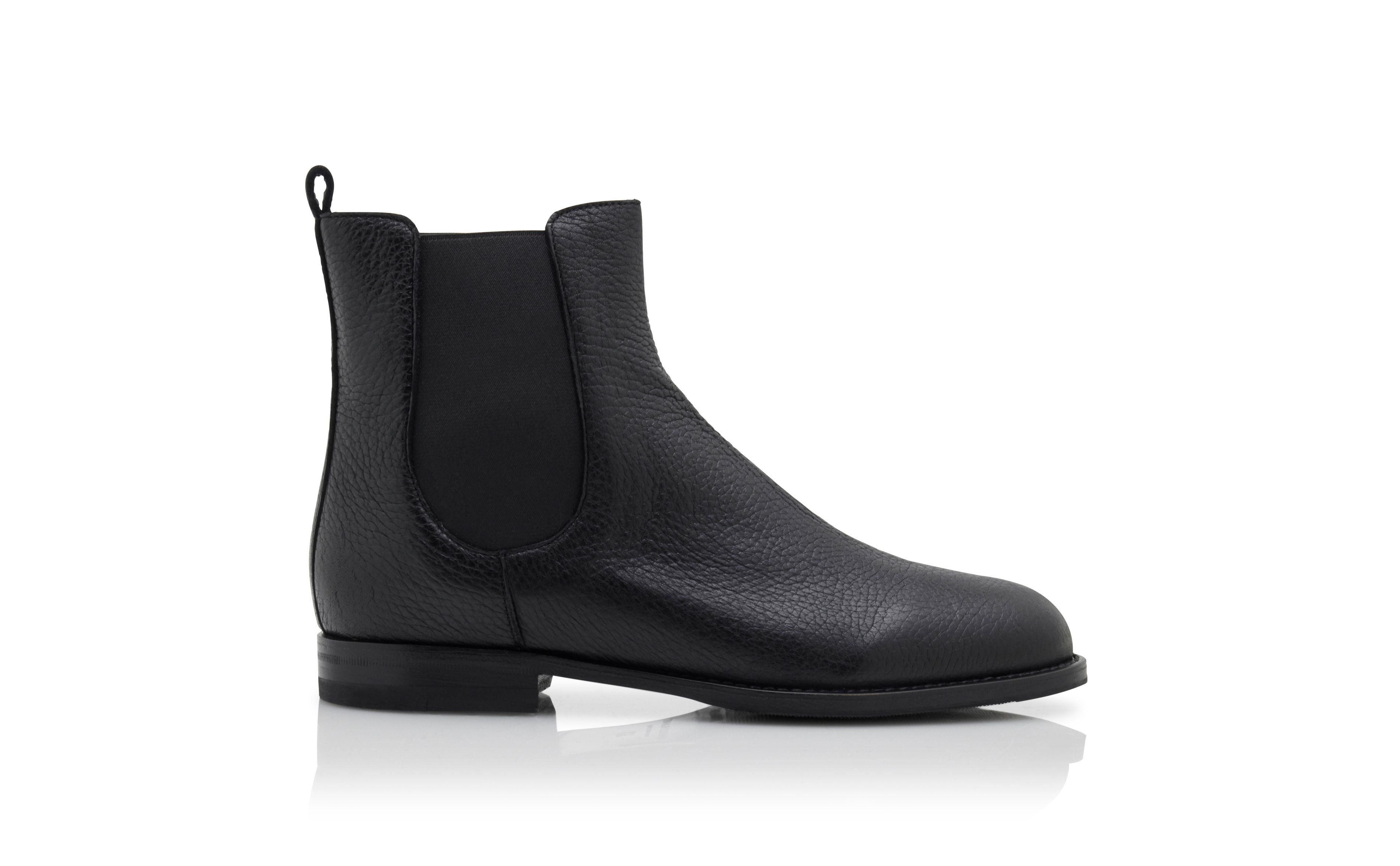 Black Deer Leather Chelsea Boots - 1