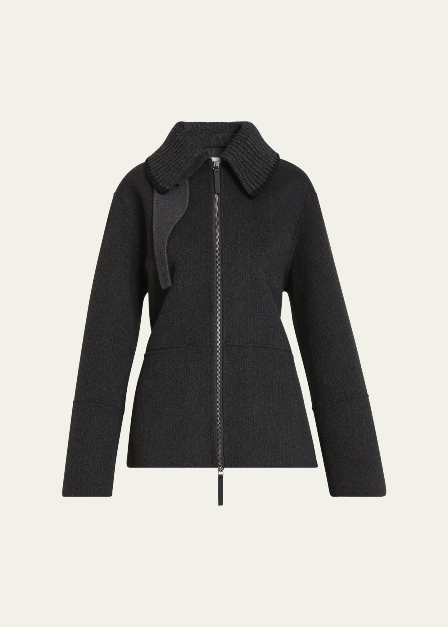 Poppy Wool-Cashmere Zip Jacket - 1