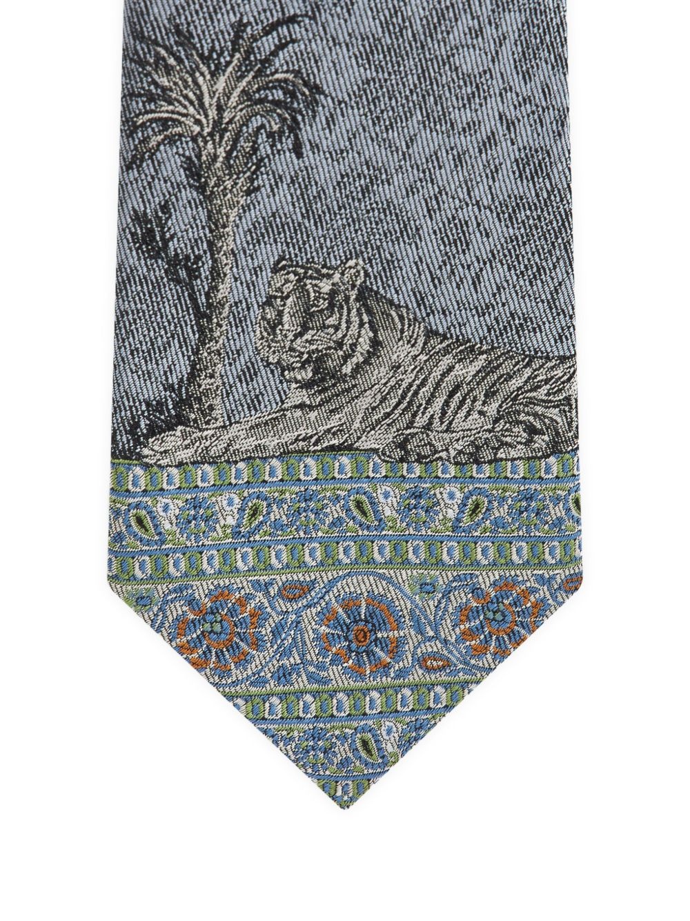patterned-jacquard tie - 2