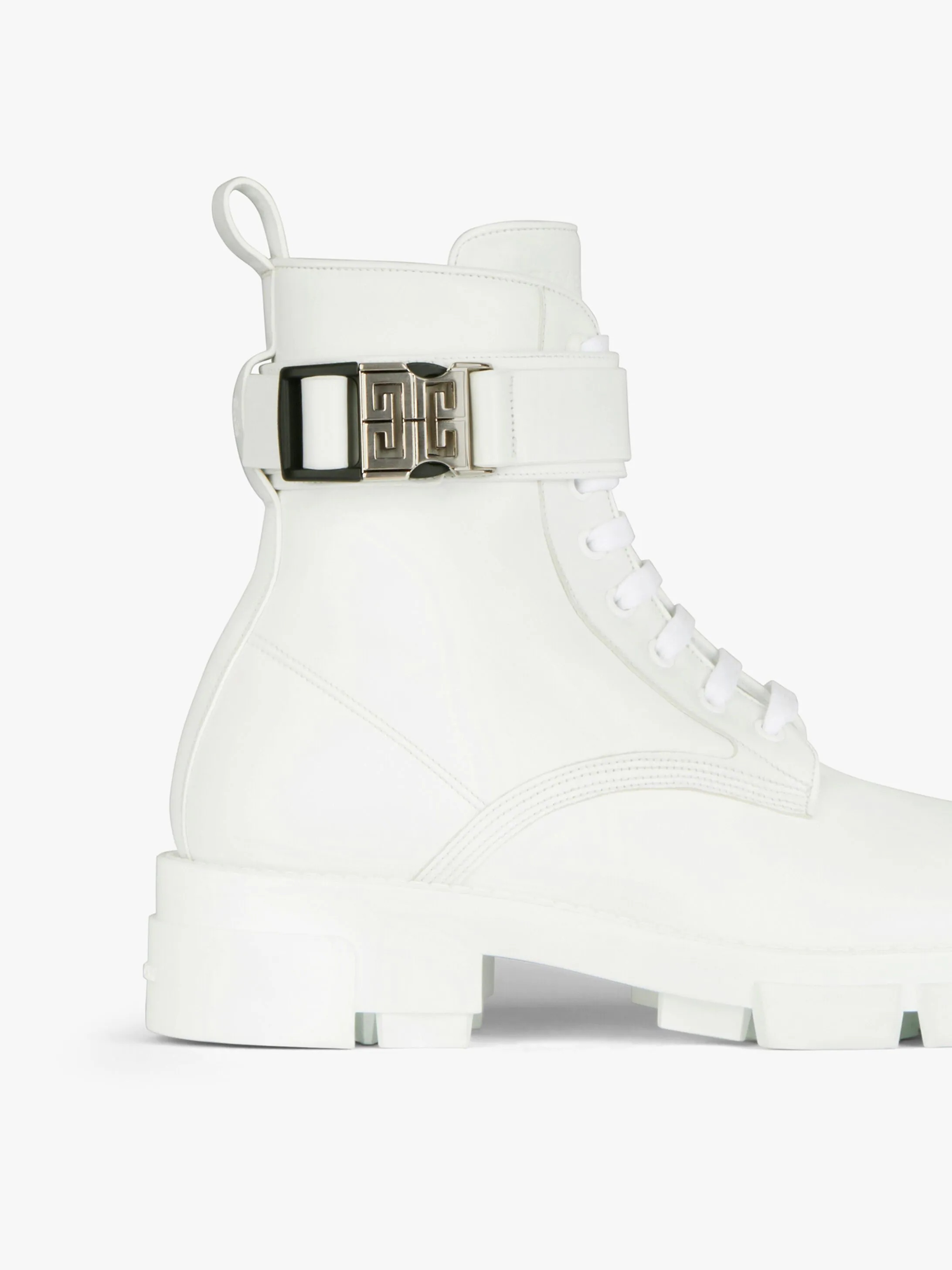 TERRA BOOTS IN LEATHER WITH 4G BUCKLE - 5