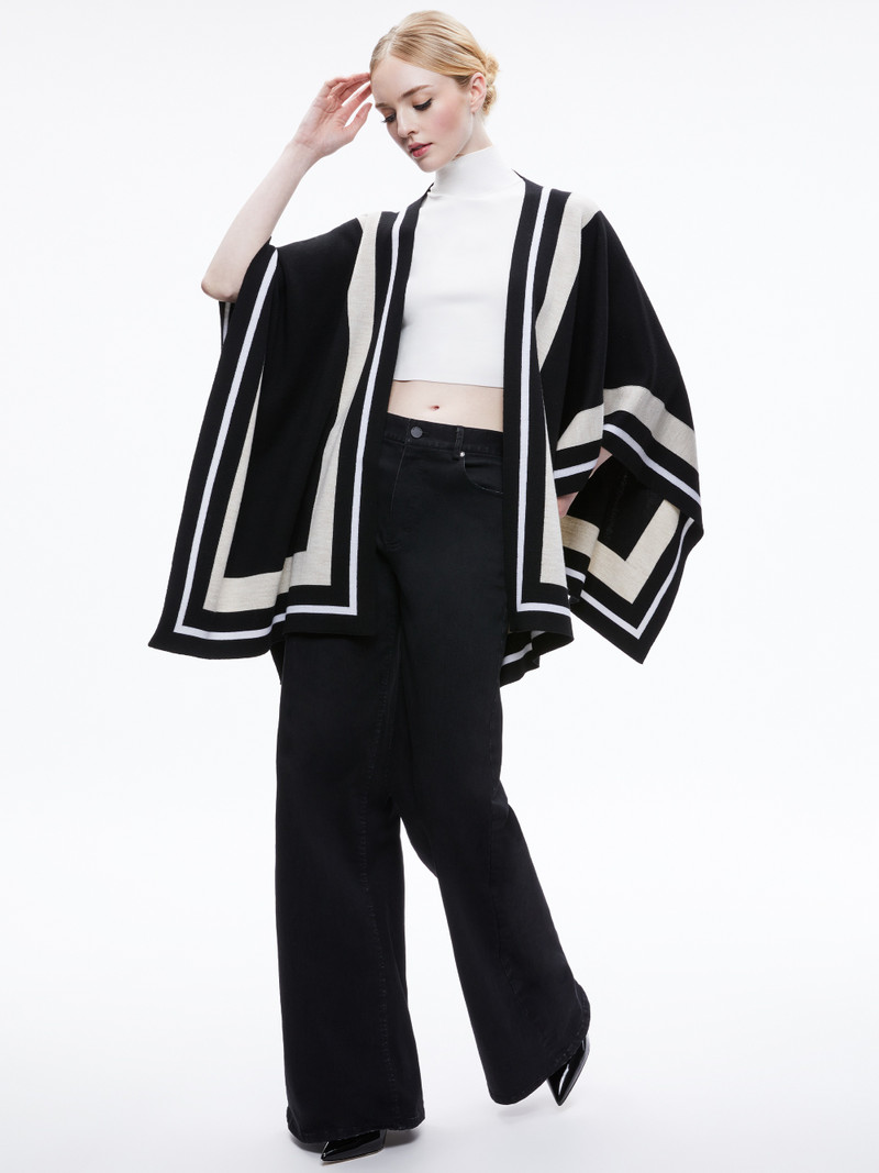 KAMALA STRIPE PONCHO 5