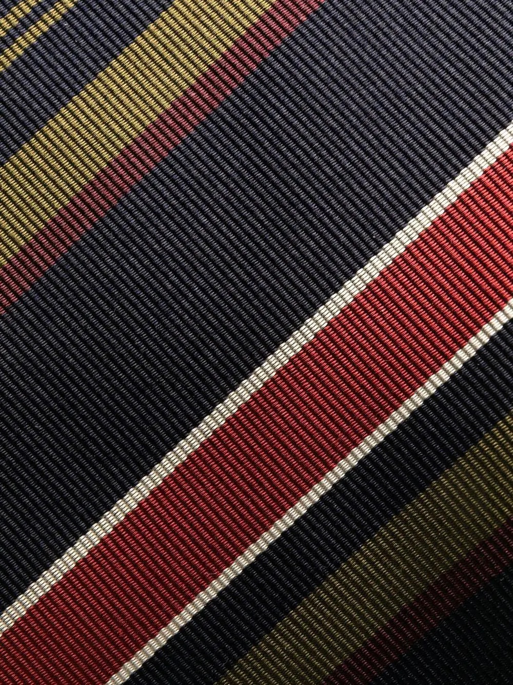 striped cotton-silk tie - 2