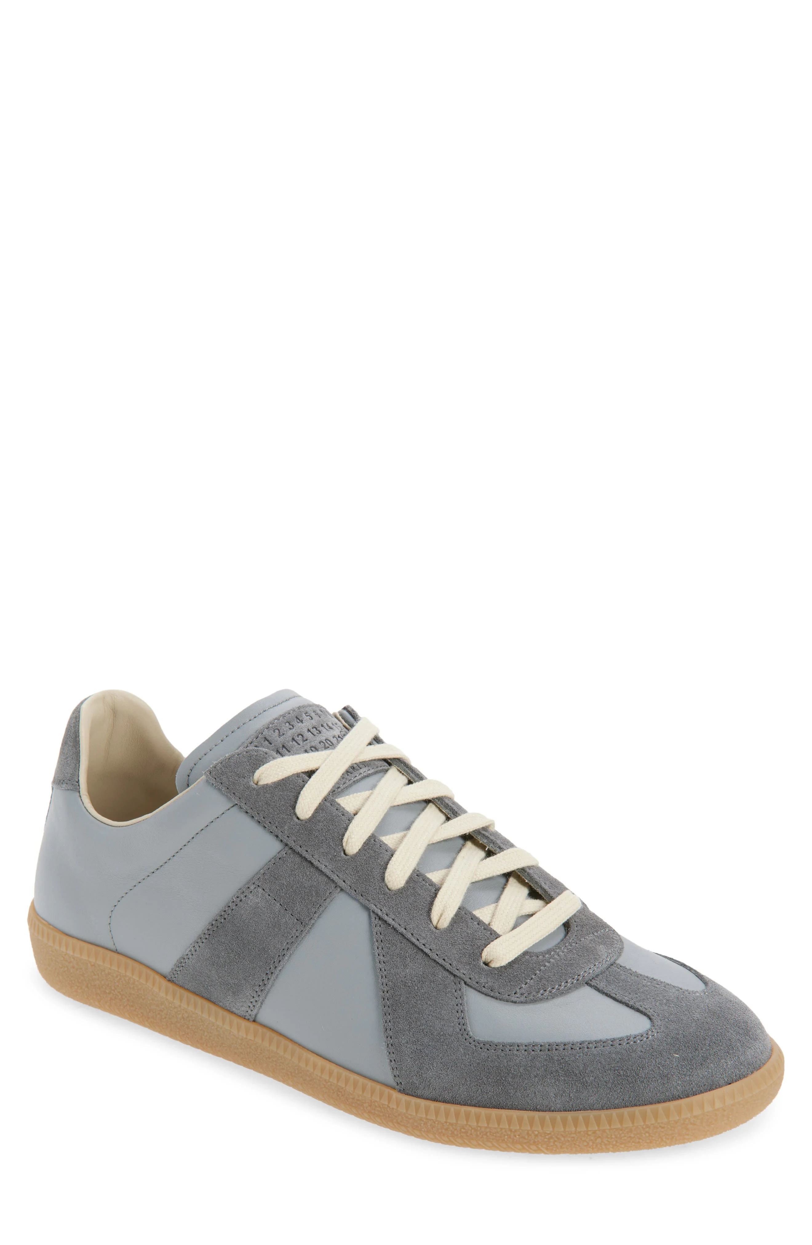 Maison Margiela Replica Low Top Sneaker in Ghost Gray at Nordstrom - 1