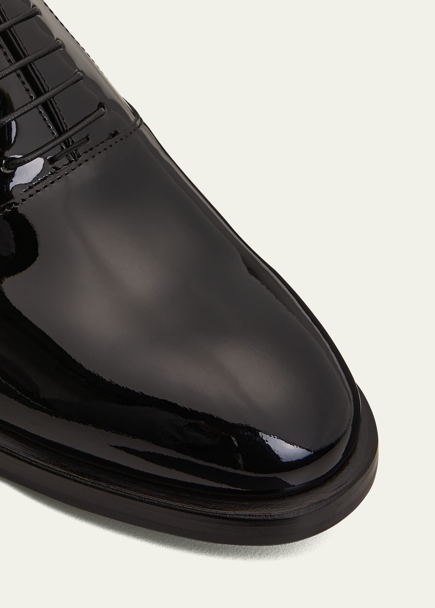 Men's Patent Leather Tuxedo Oxford Shoes - 3