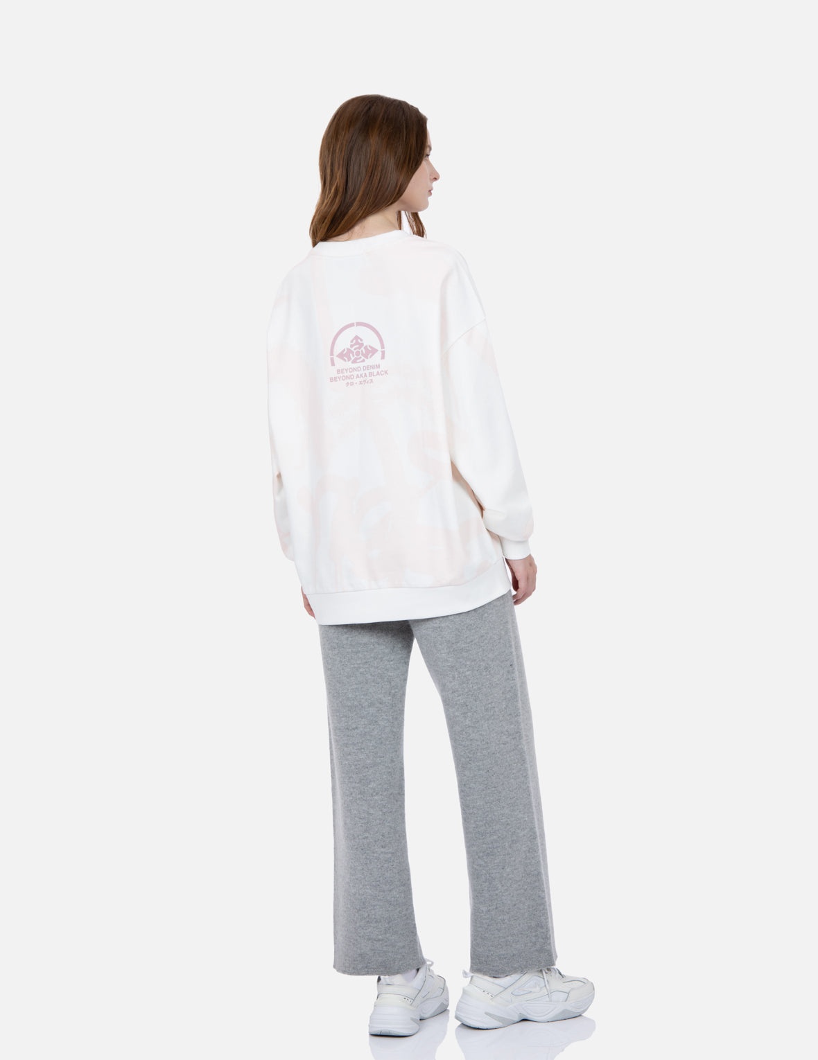 Graffiti Kamon Print Sweatshirt - 3