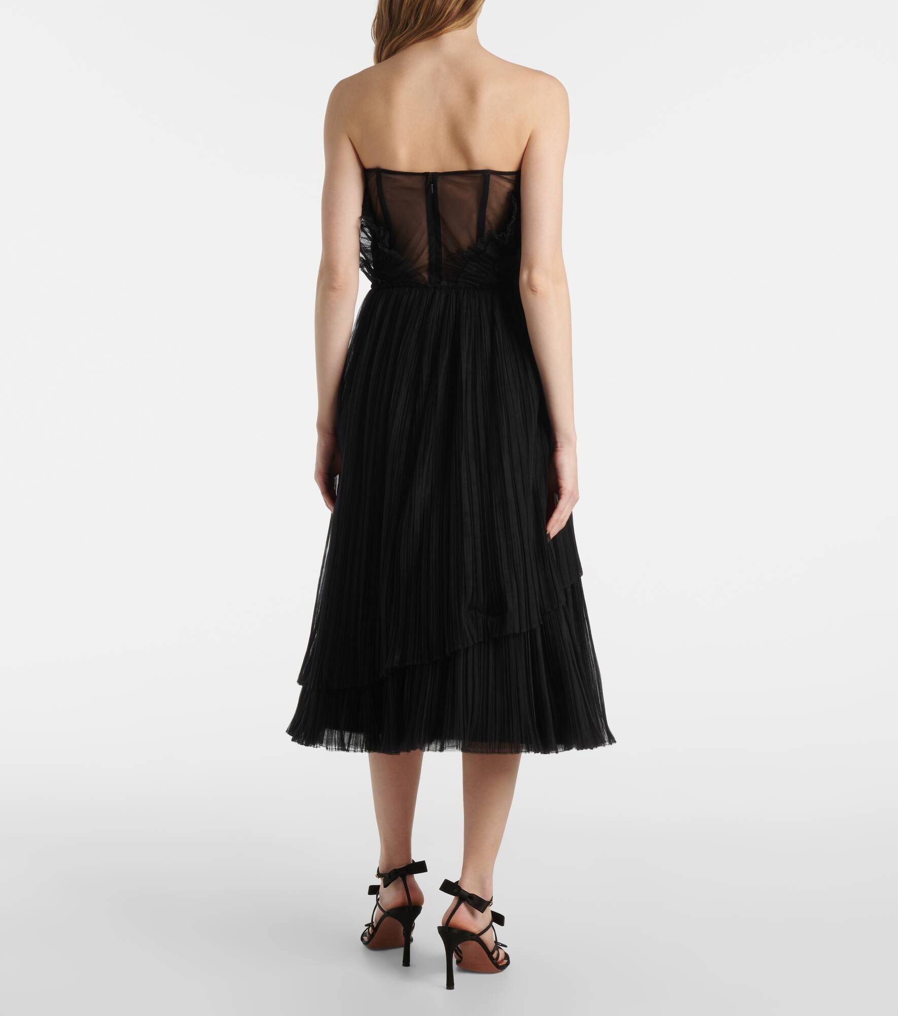 Dorea plissé tiered cocktail dress - 3