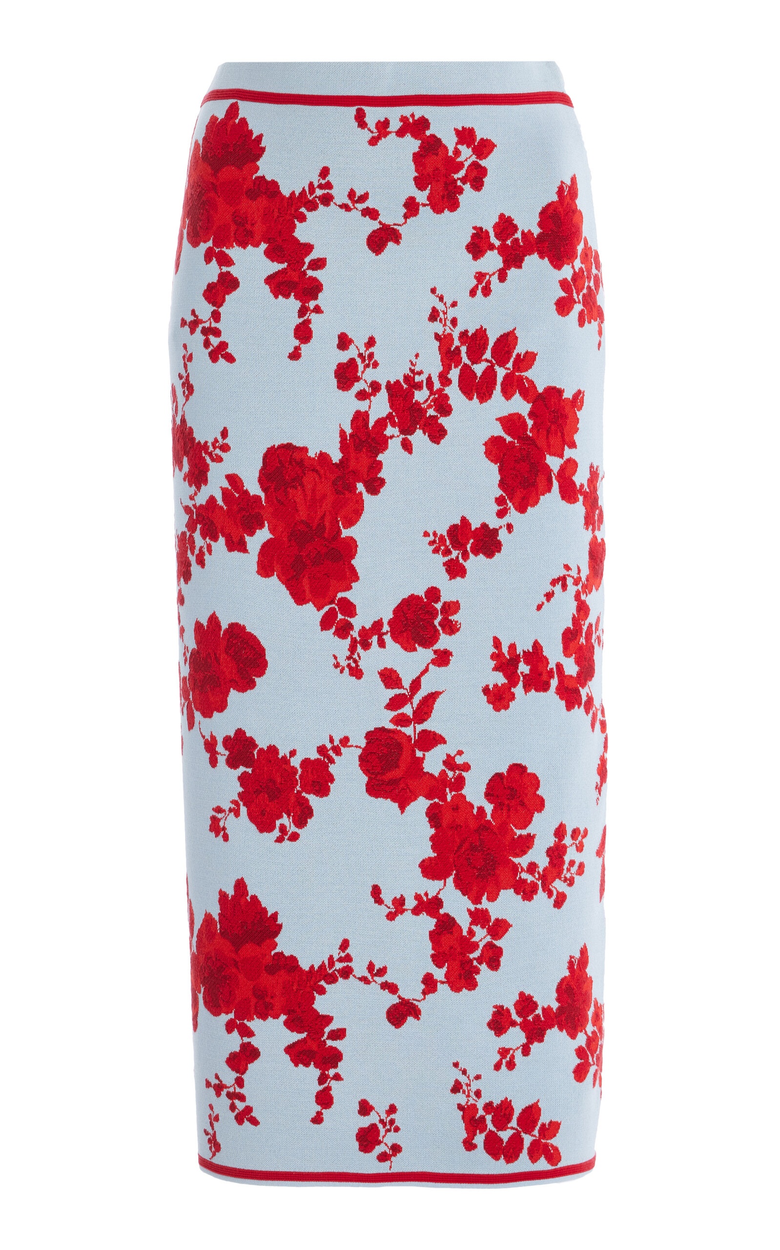 Knit Silk Jacquard Midi Skirt multi - 1