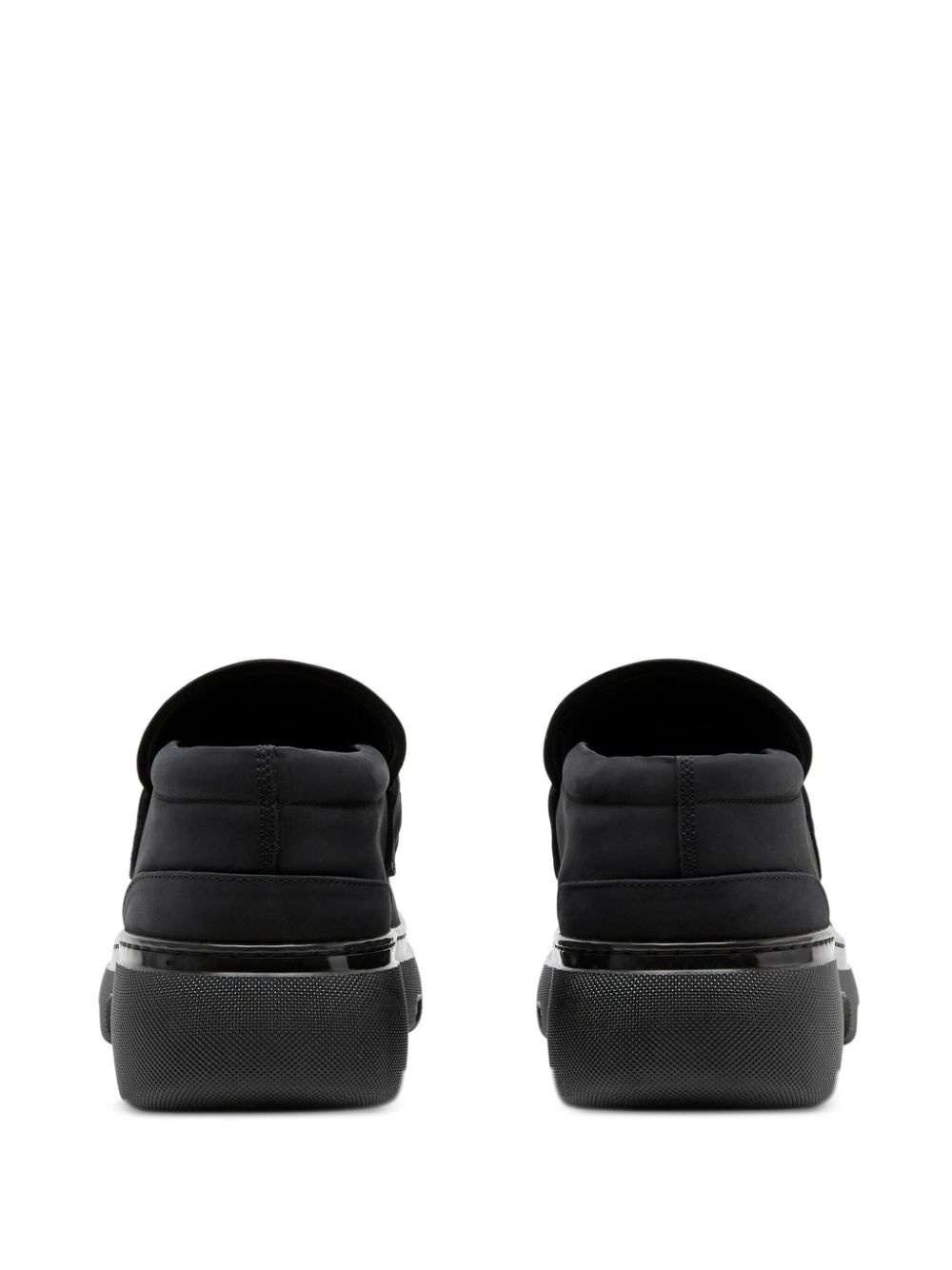 barbed-wire detail suede loafers - 3
