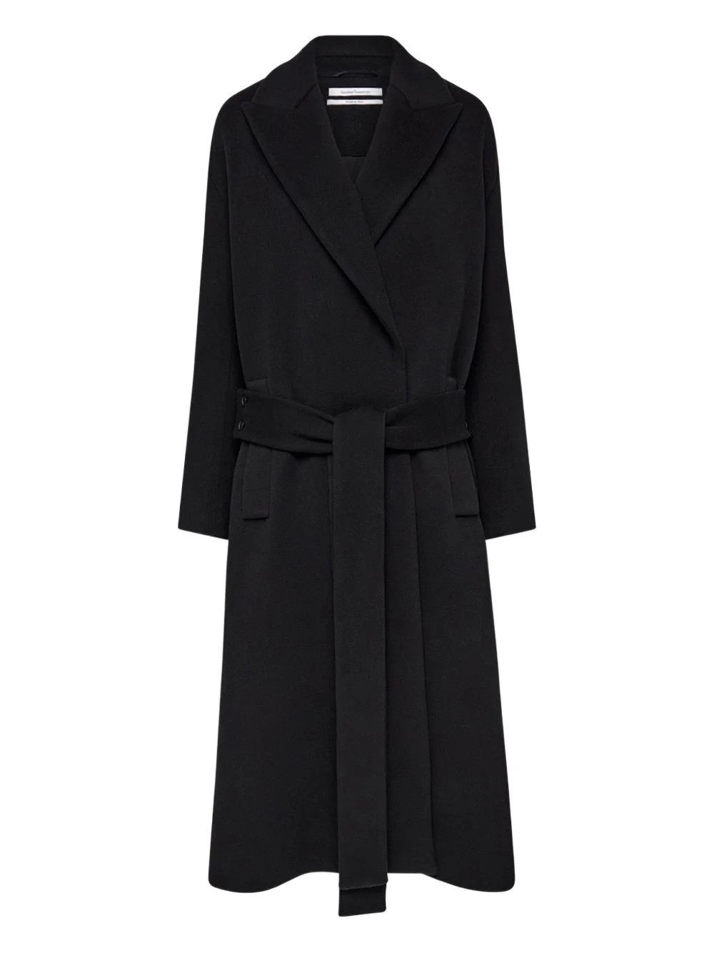 belted wrap coat - 1