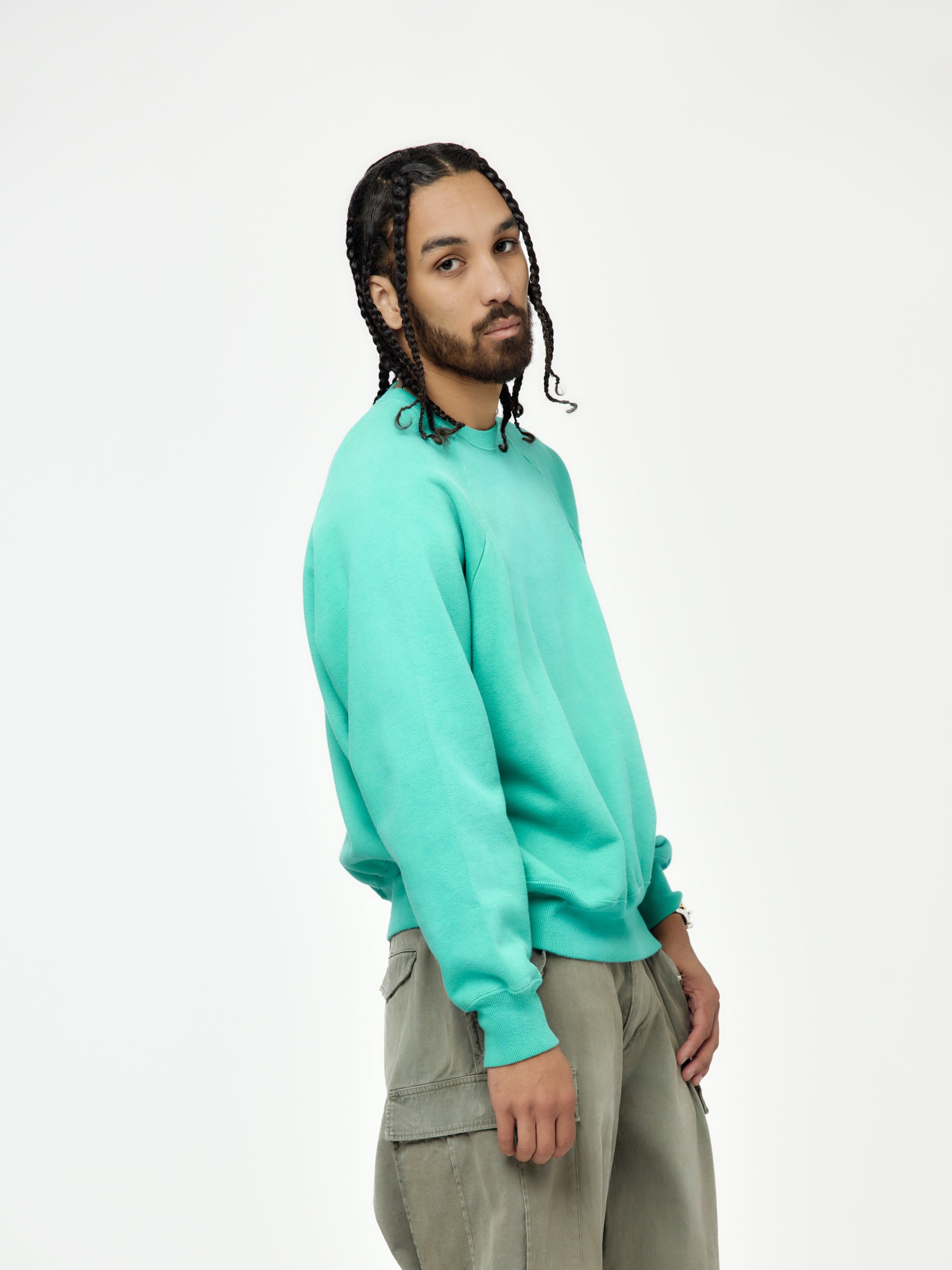 VINTAGE SWEATSHIRT (GREEN) - 2