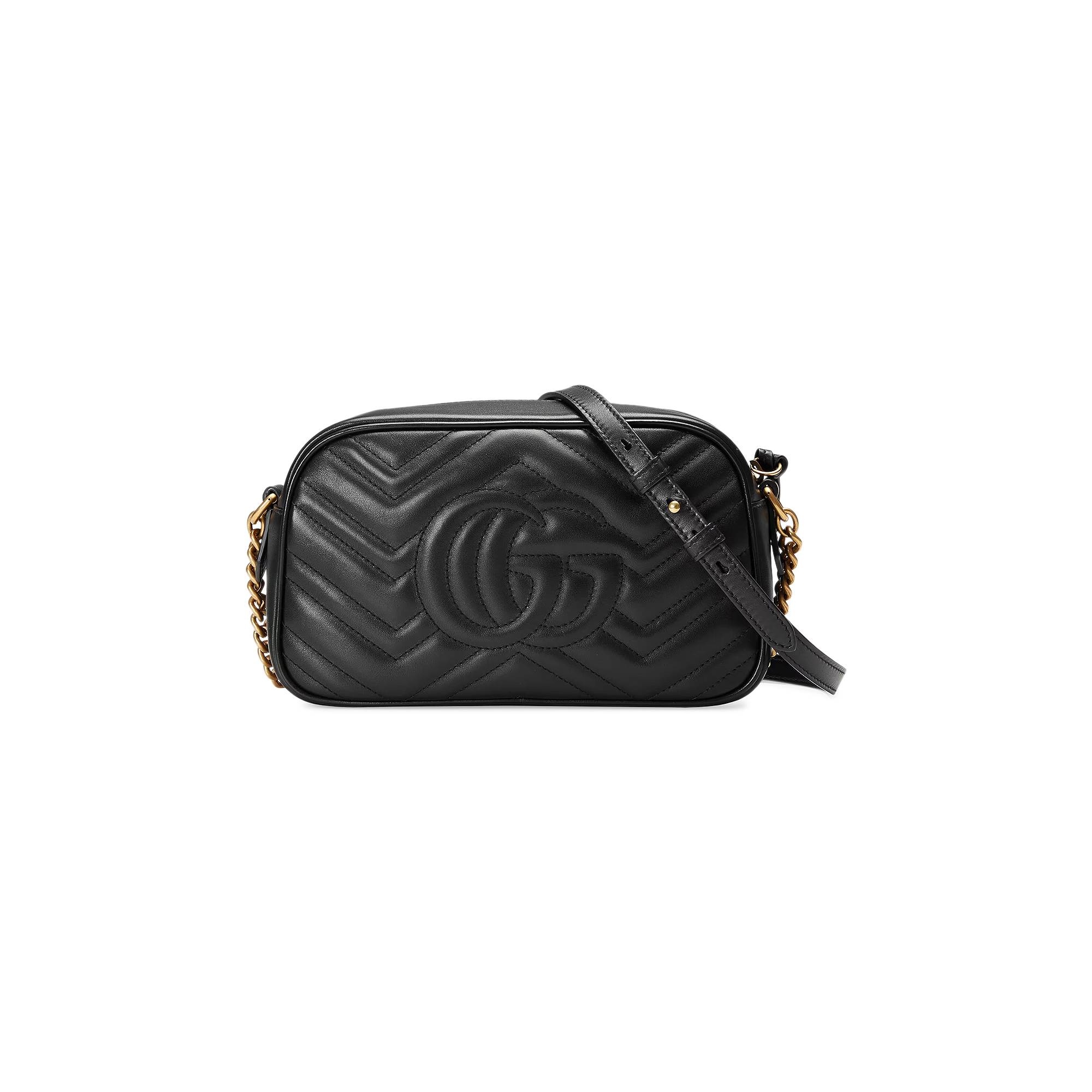 Gucci GG Marmont Small Matelassé Shoulder Bag 'Black' - 3