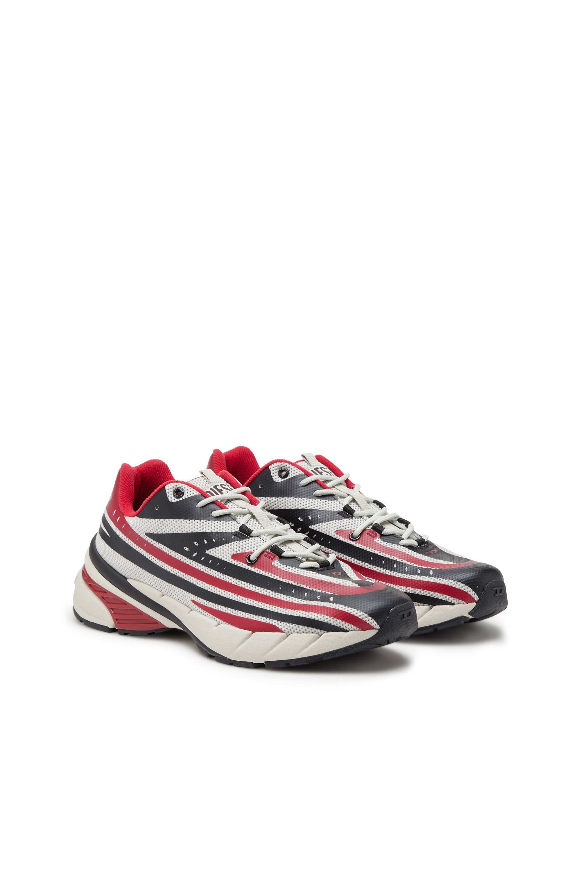 【DIESEL】D-Airspeed Low Women's D-Airspeed Low-Striped sneakers in coated ripstop
