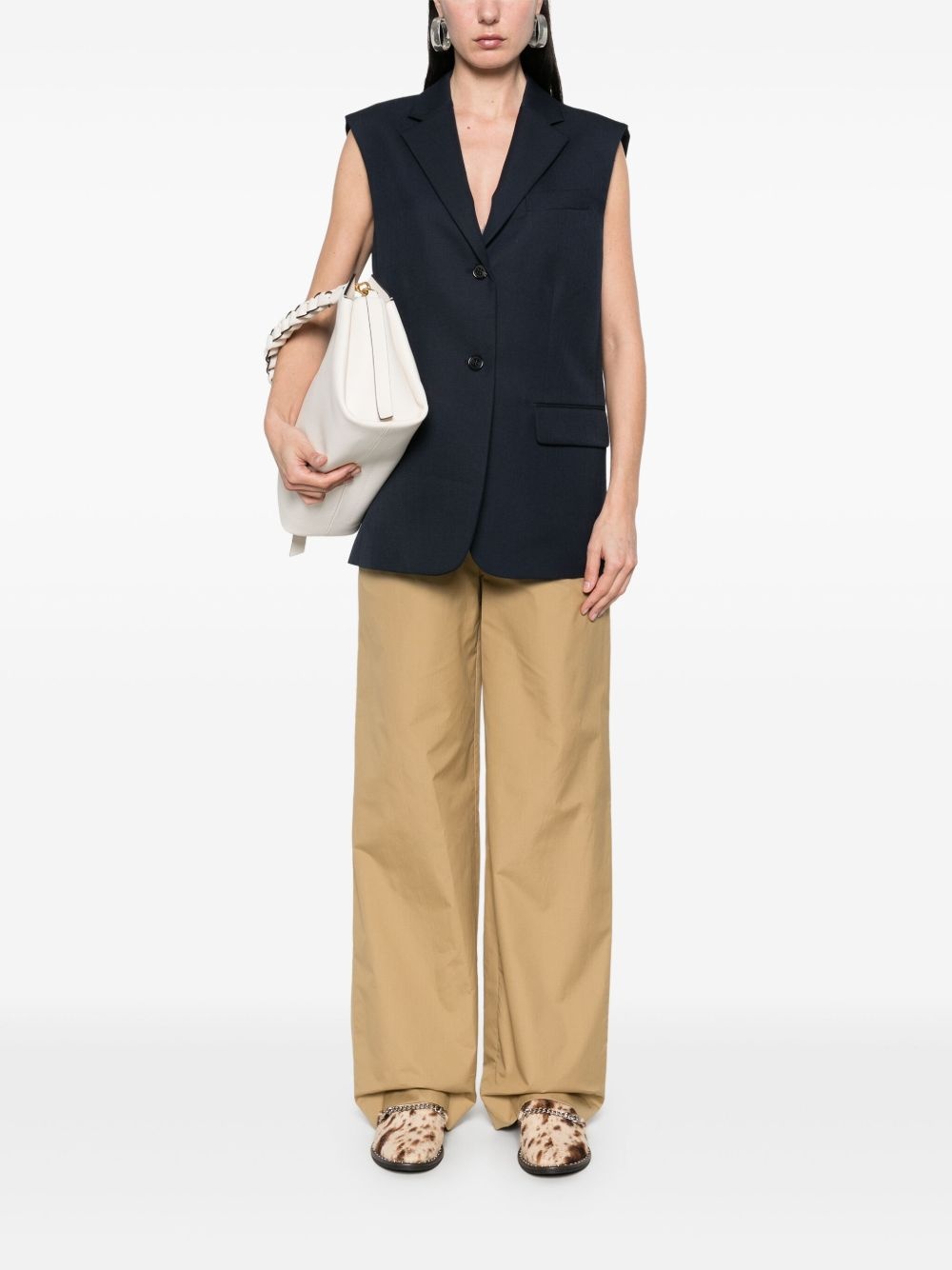 notched-lapels gilet - 2