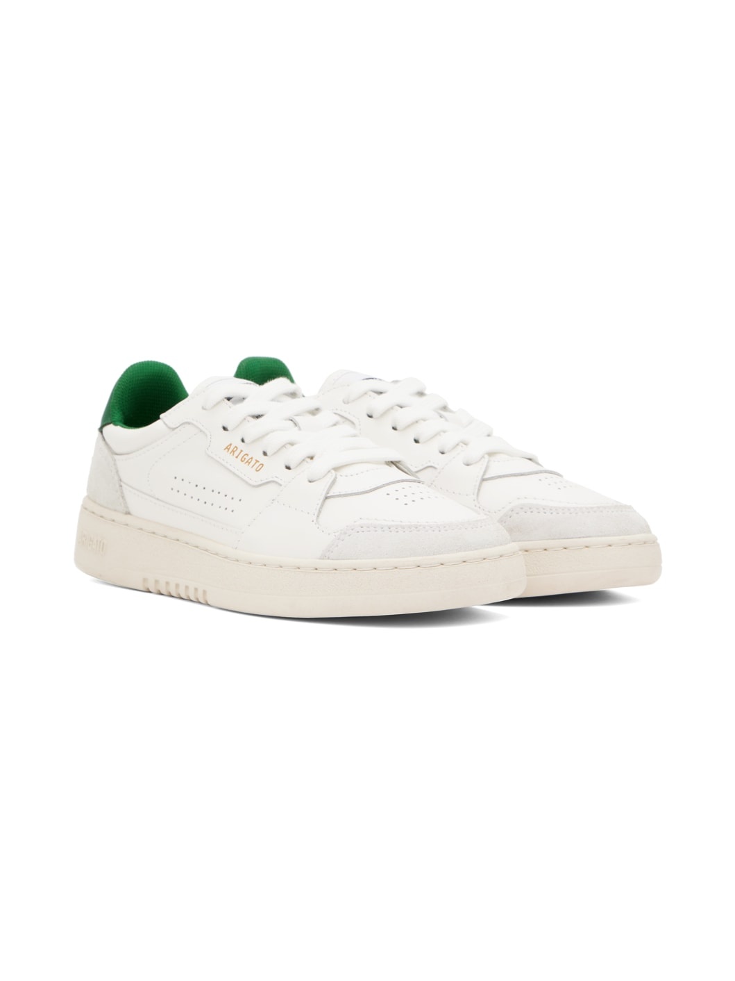 White & Green Dice Lo Sneakers - 4