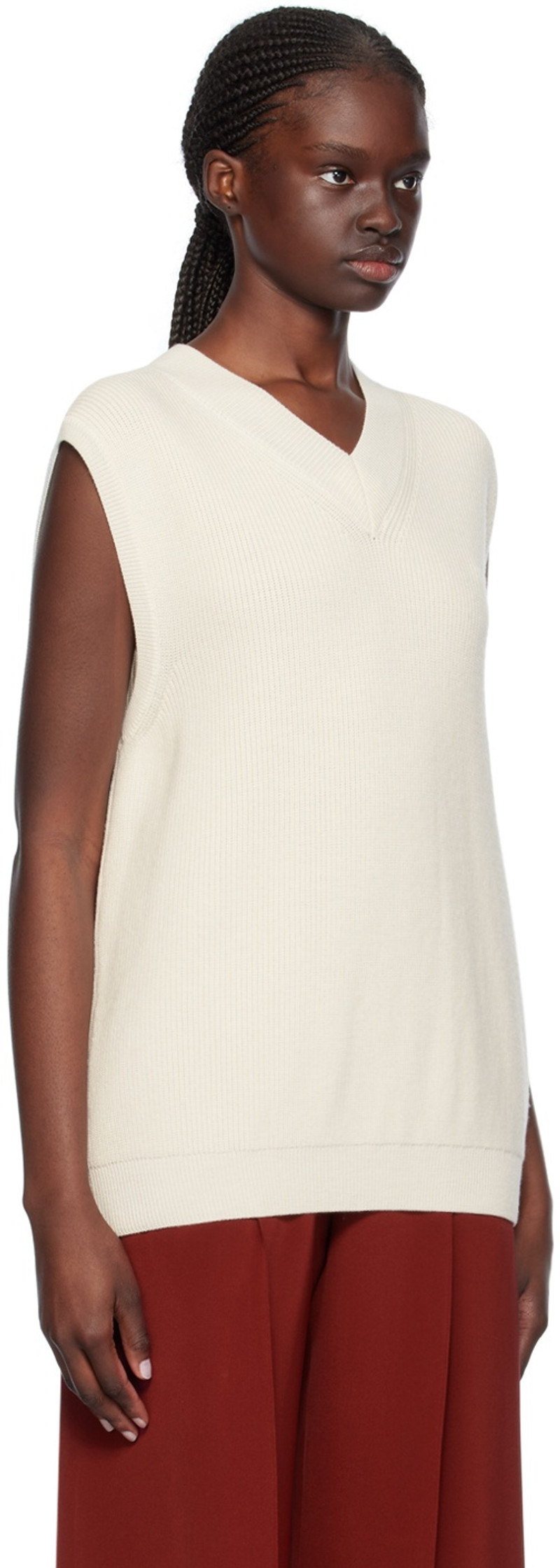 LA COLLECTION Off-White Jules Vest outlook