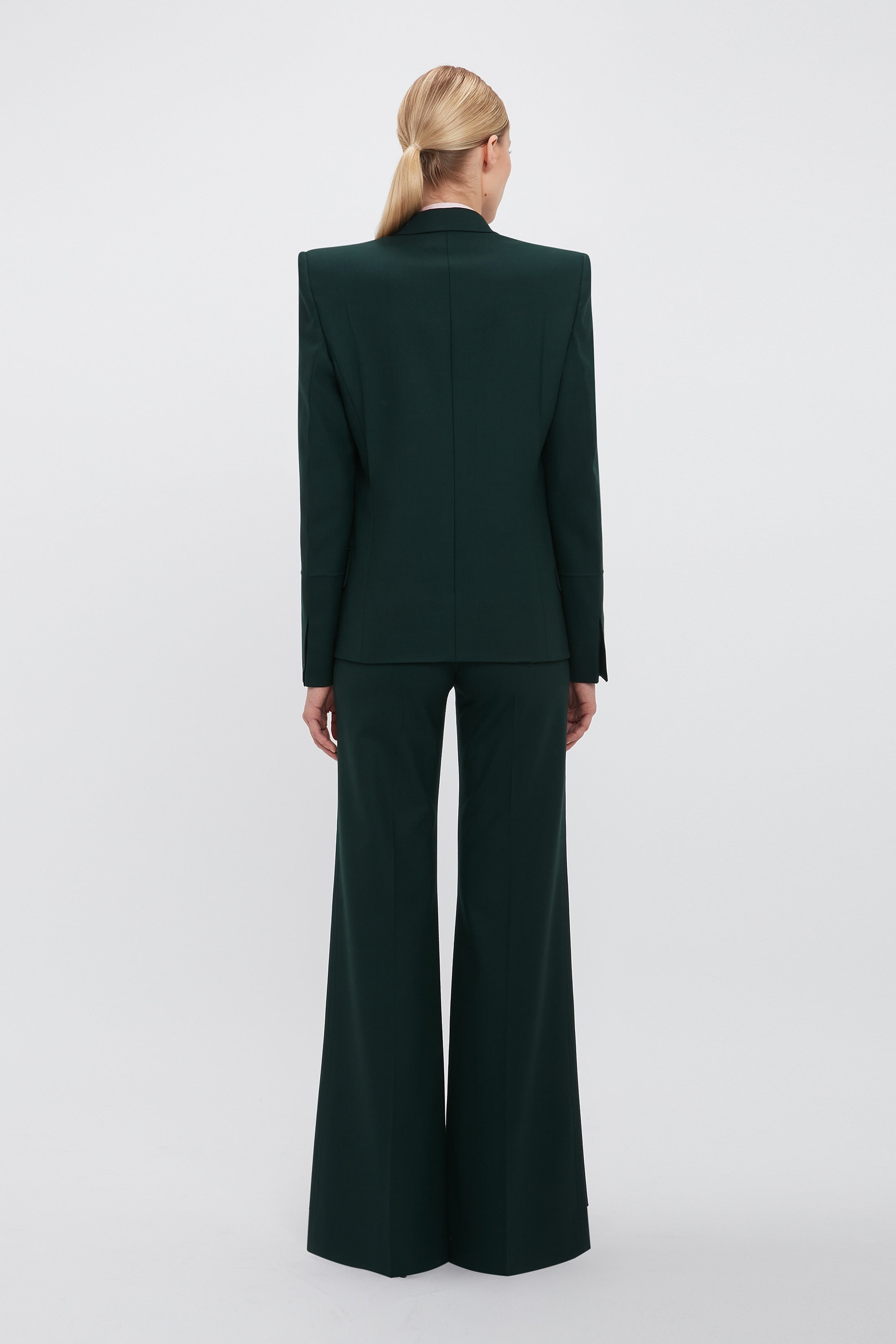 Alina Tailored Trouser In Seaweed - 4