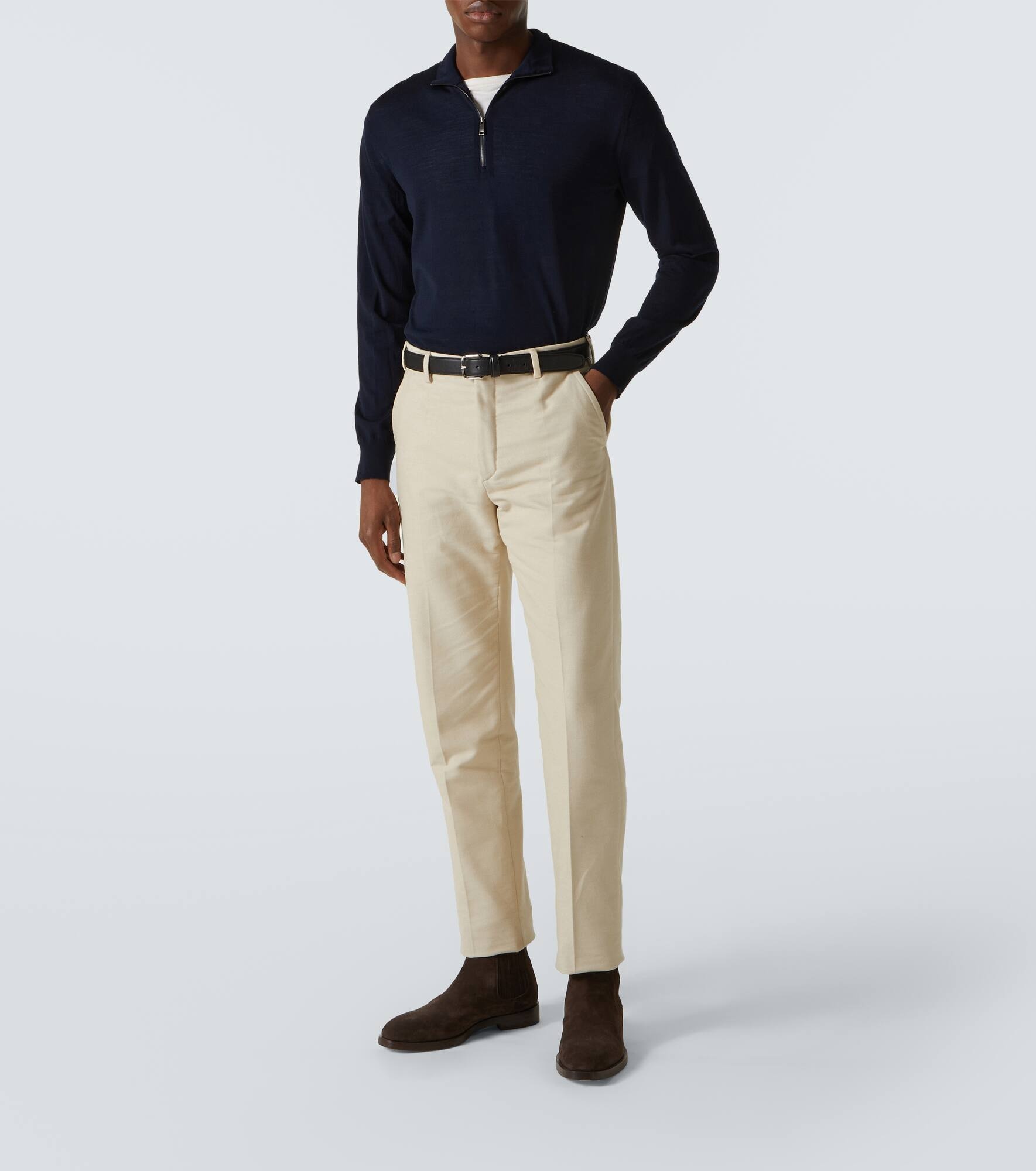 Wool half-zip sweater - 2