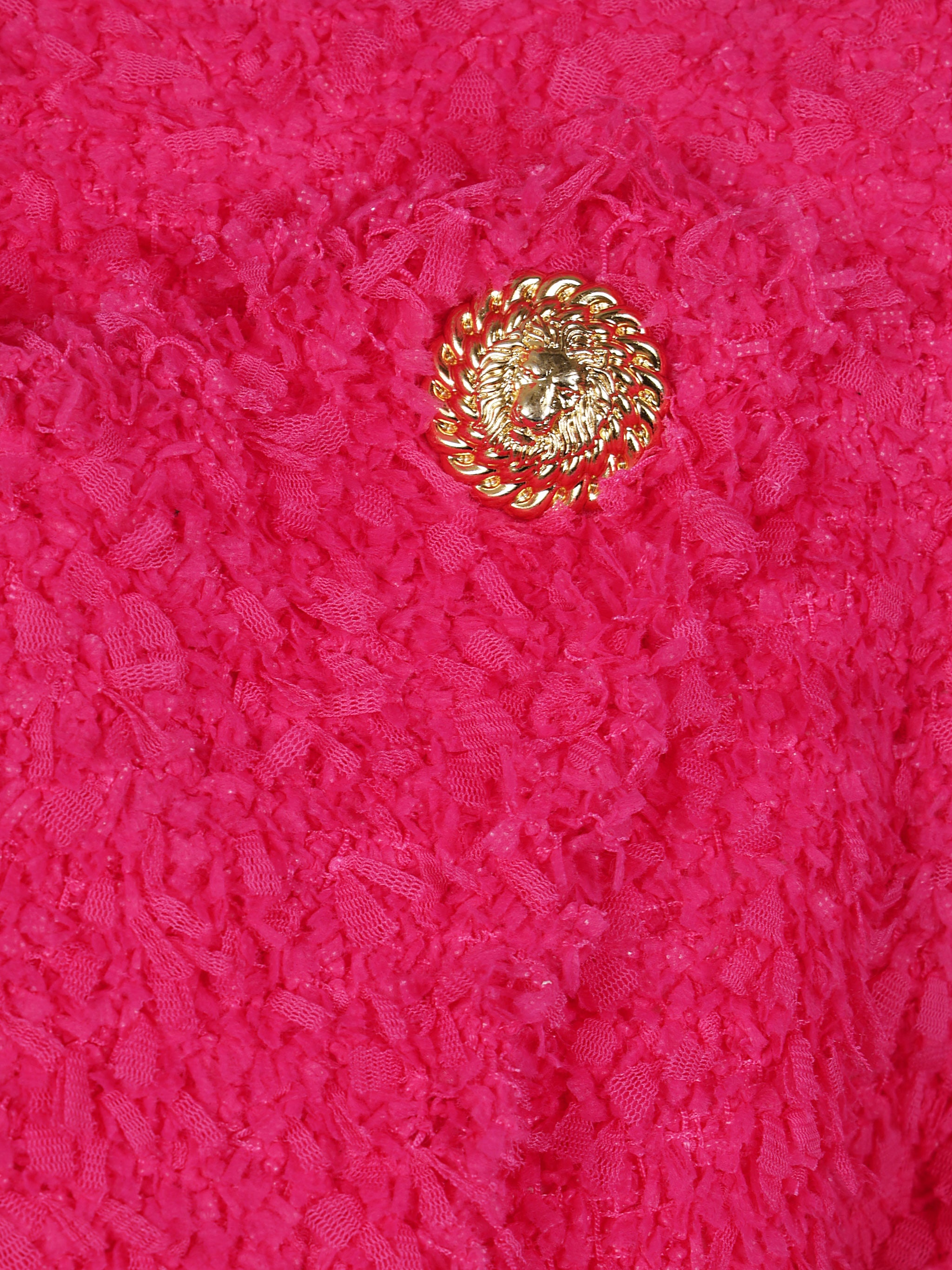 Balmain Women 8 Button Tweed Spencer Jacket - 3