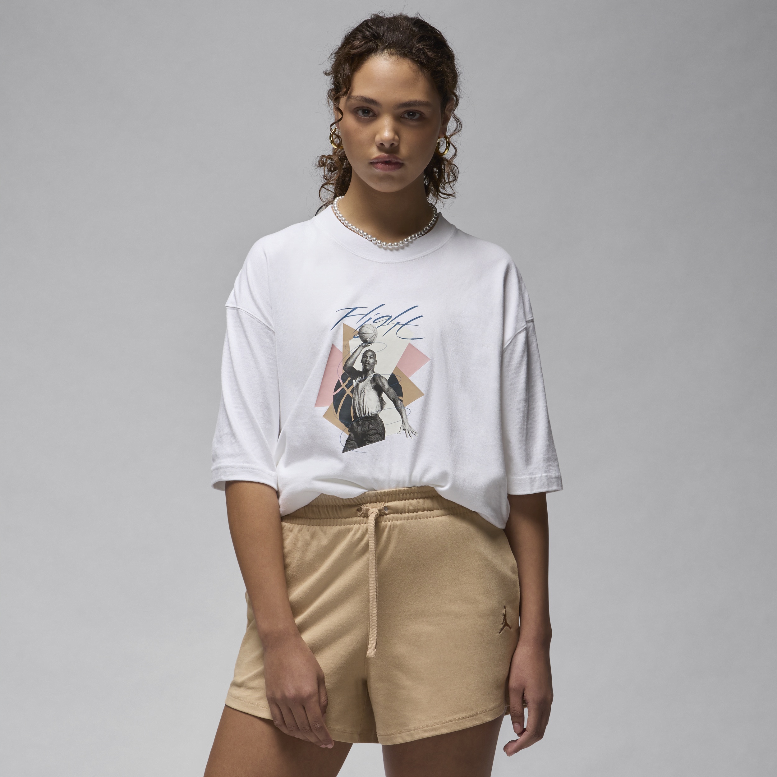 Women's Jordan Oversized Graphic T-Shirt - 1